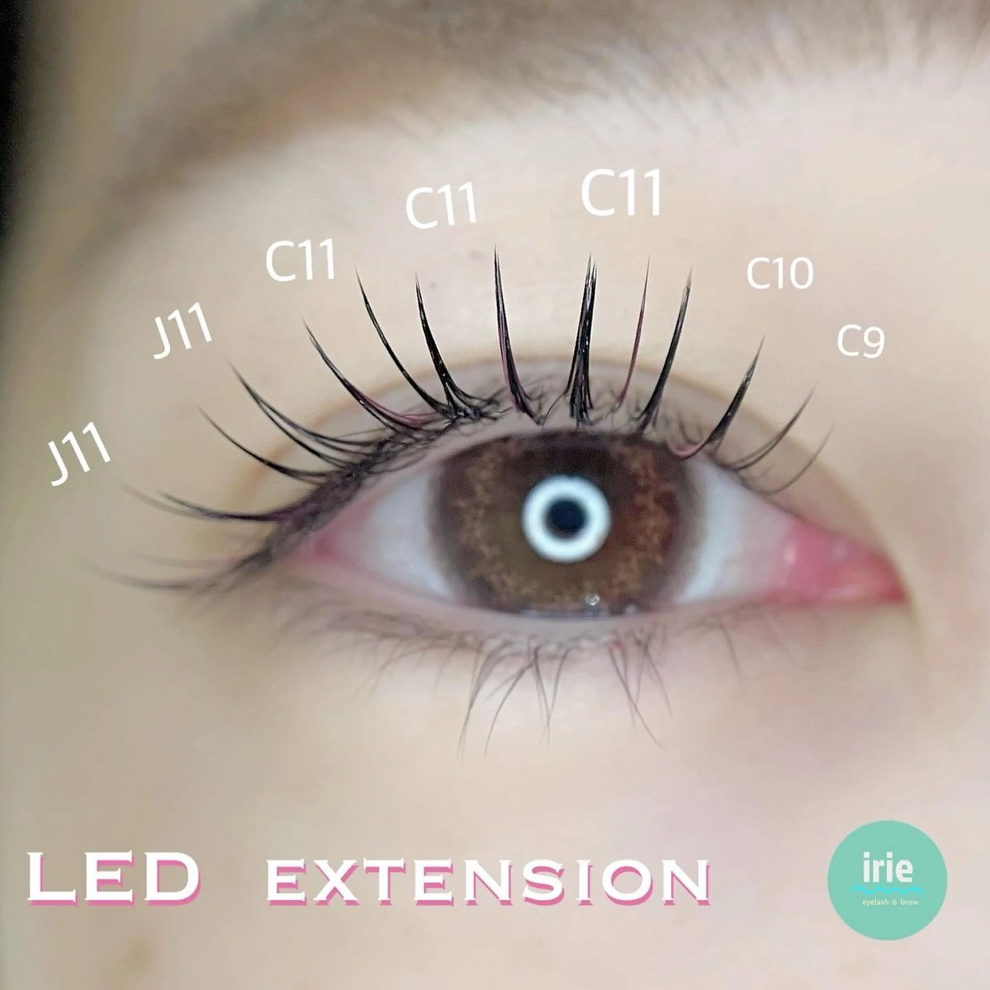 マツエク・マツパ irie hair &　eyelash所属・irie(ｱｲﾘｰ) hair&eyeのマツエク・マツパデザイン