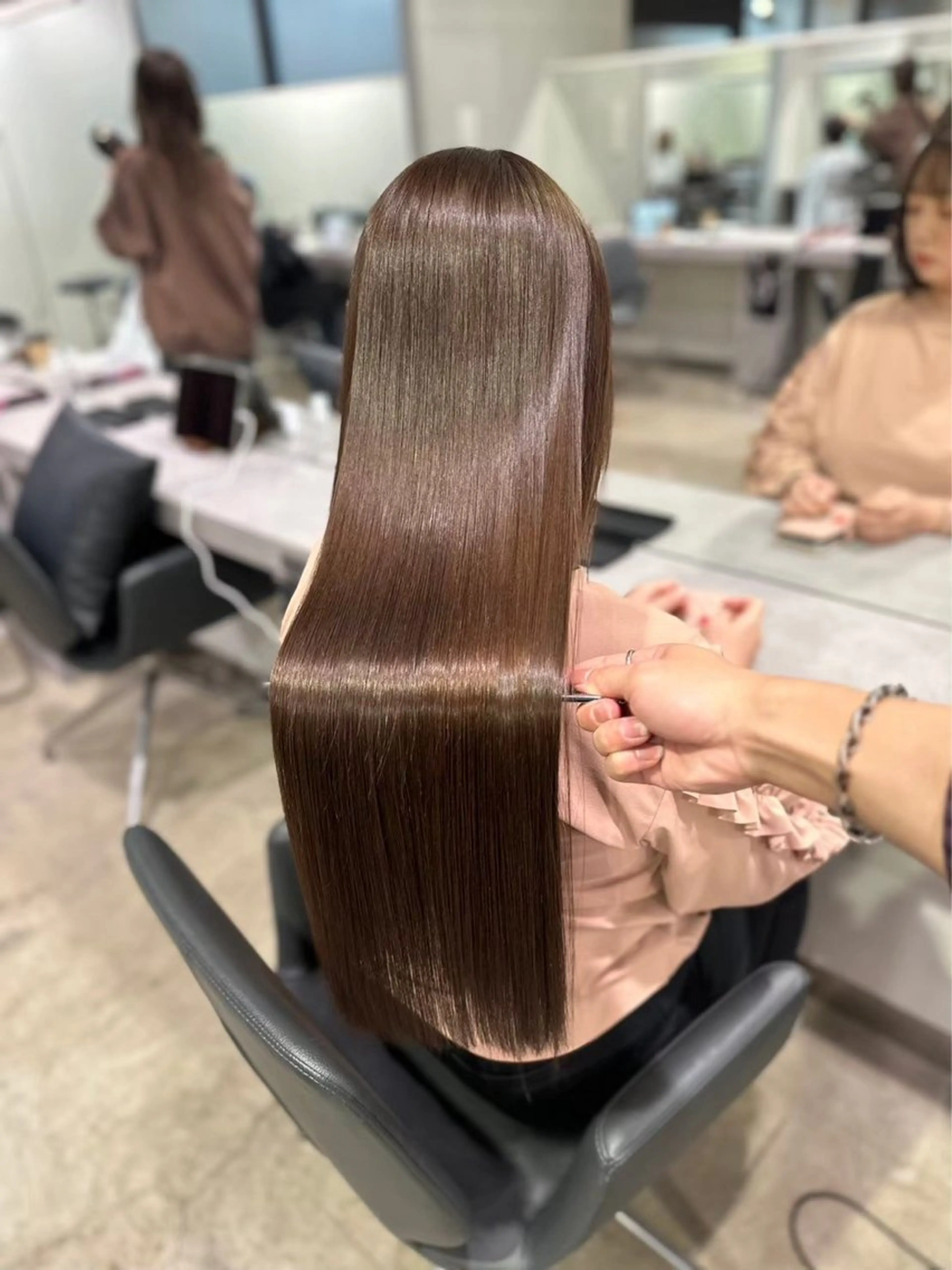 セミロング カラー ベージュカラー 似合わせショート特化 いくたのヘアスタイル