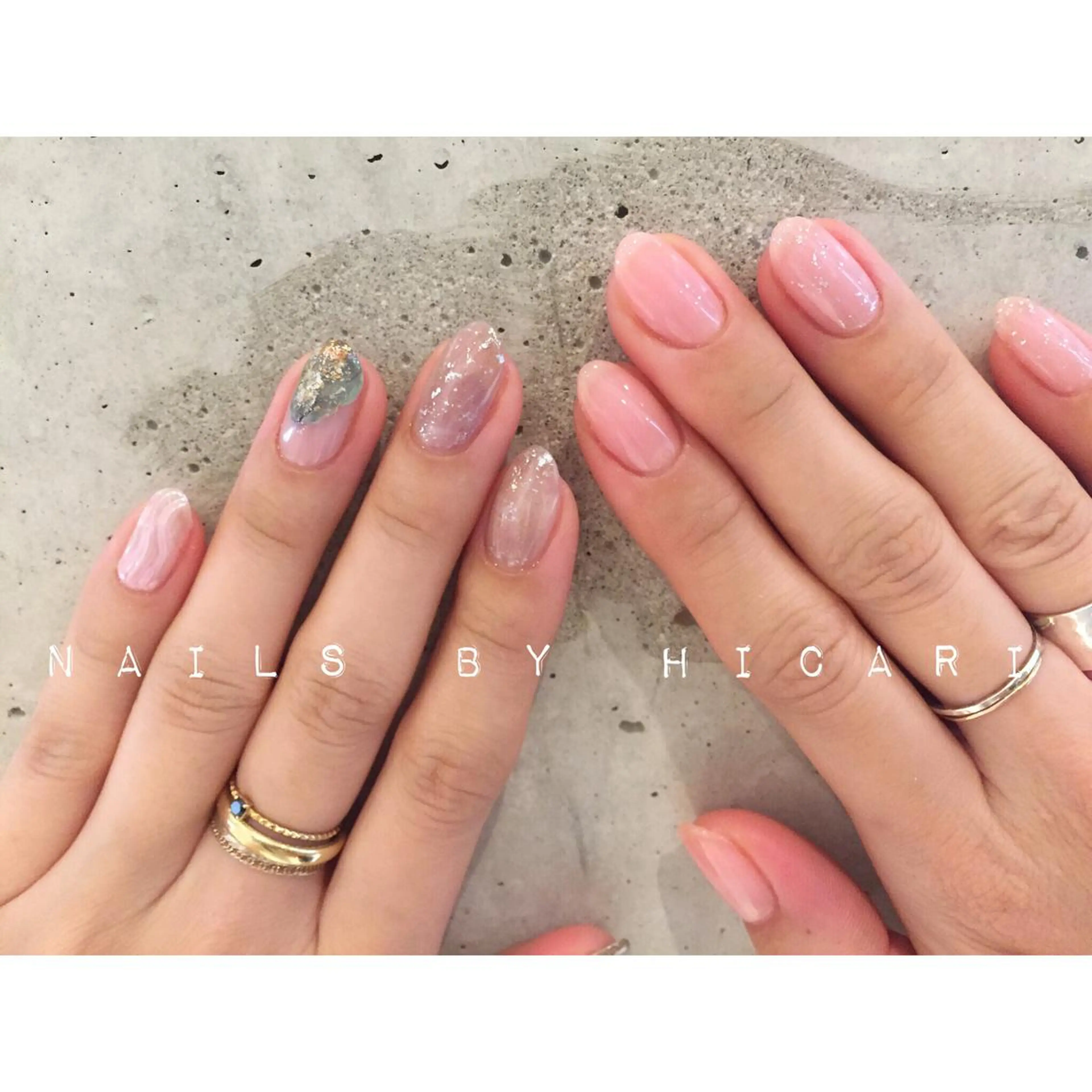 ショート カラー ネイル マツエク・マツパ ジェルネイル ニュアンスネイル パラジェル illum hicariのネイルデザイン