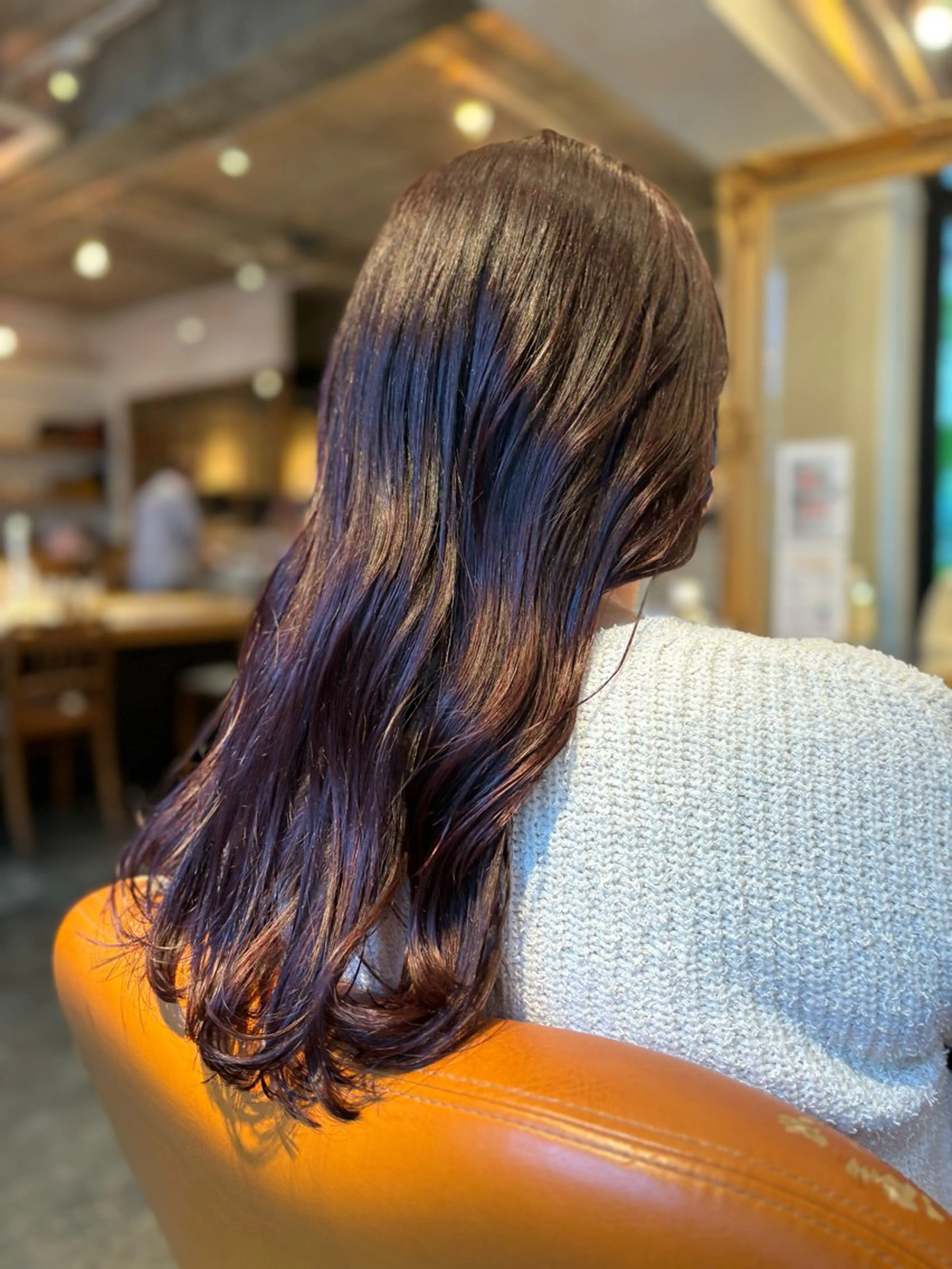 カラー ブリーチ ブリーチなしカラー ピンクカラー 髪質改善カラー ブラウン🤎YUMEのヘアスタイル