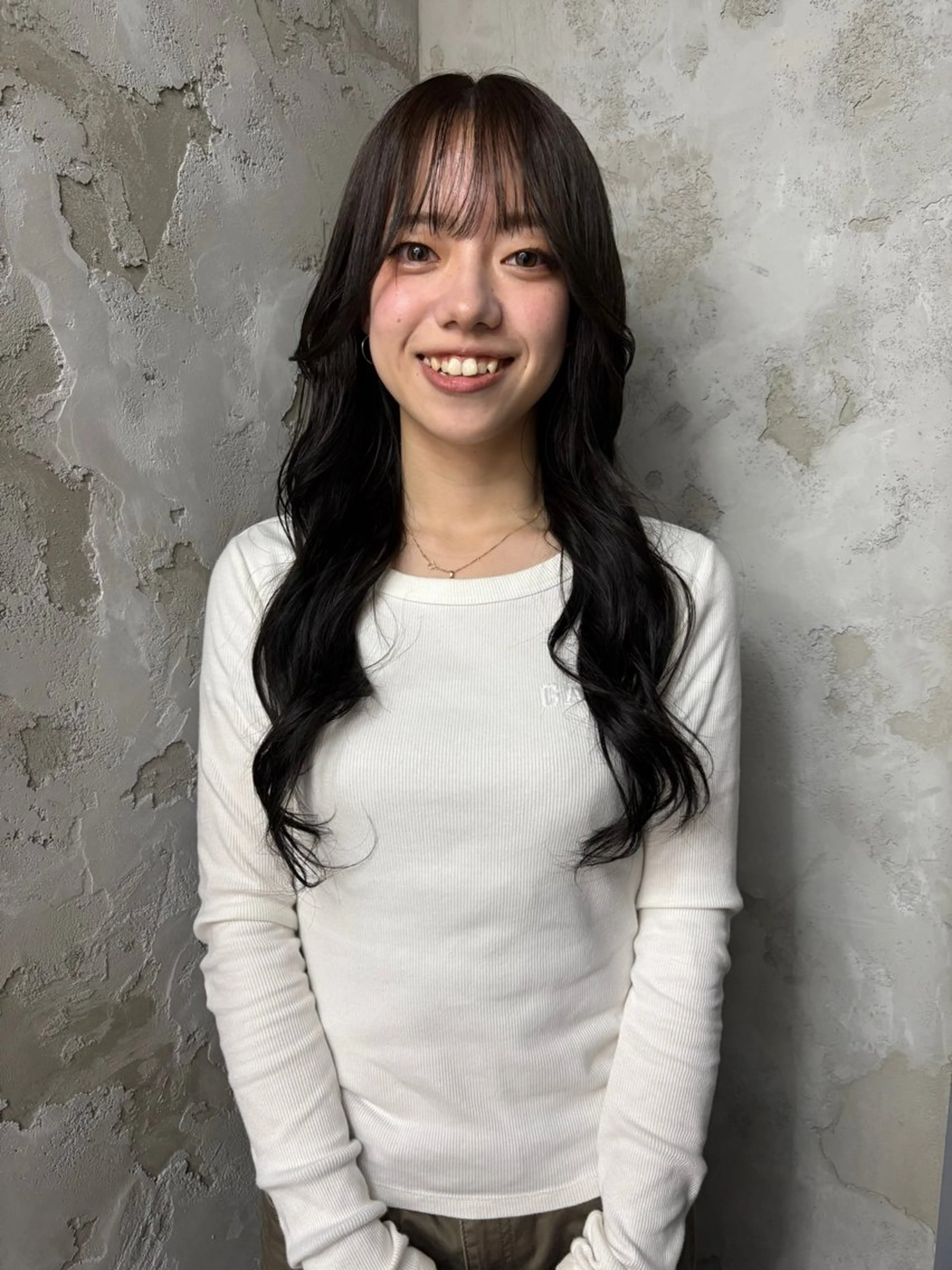 セミロング ヘアカラー 岩間 萌々果/eimのヘアスタイル