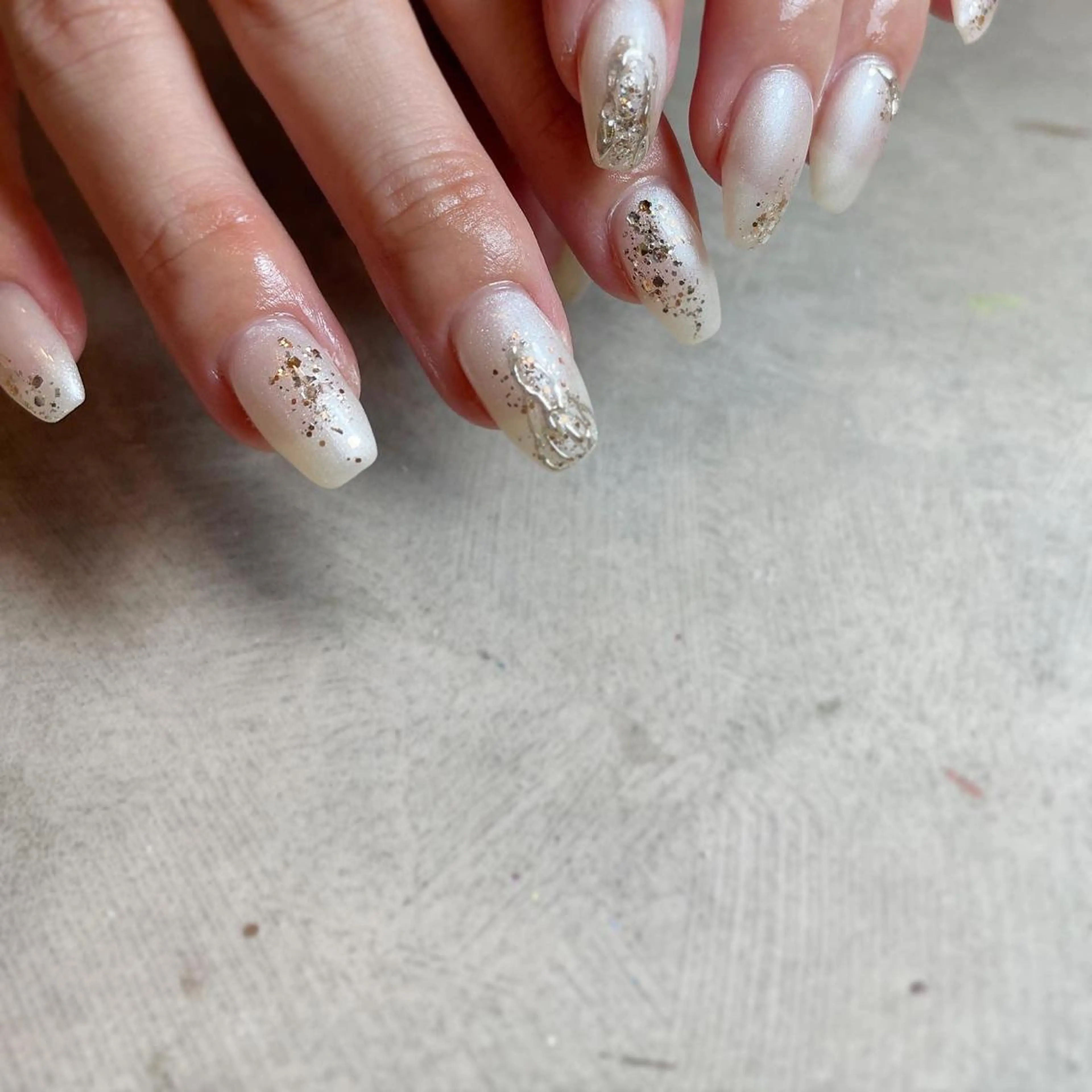 ネイル ブライダルネイル ハンドネイル my&所属・my&_ maimiのネイルデザイン