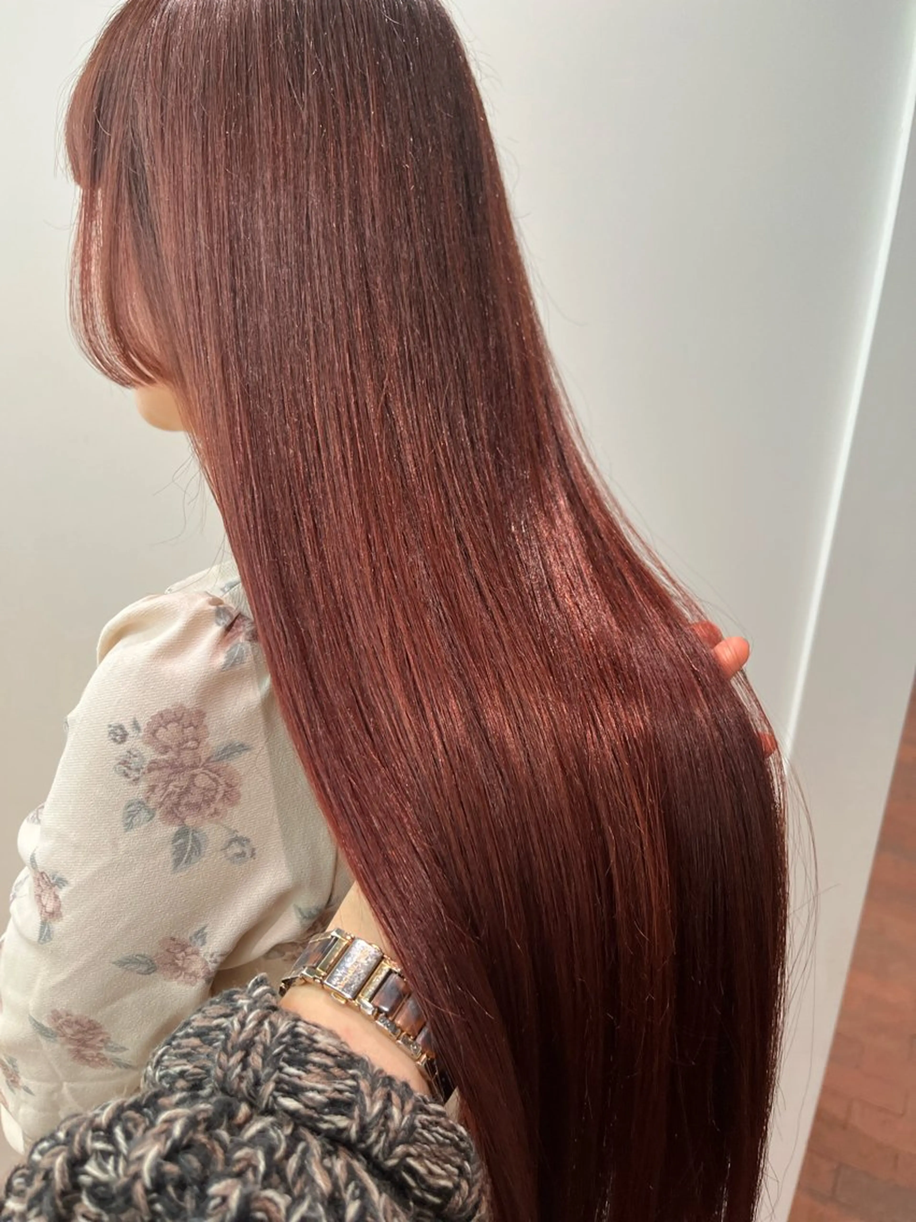 ロング カラー ブリーチ ダブルカラー ブリーチなしカラー ピンクカラー カット ヘアカラー トリートメント ショート/ミニボブ マンツーマン/マユコのヘアスタイル