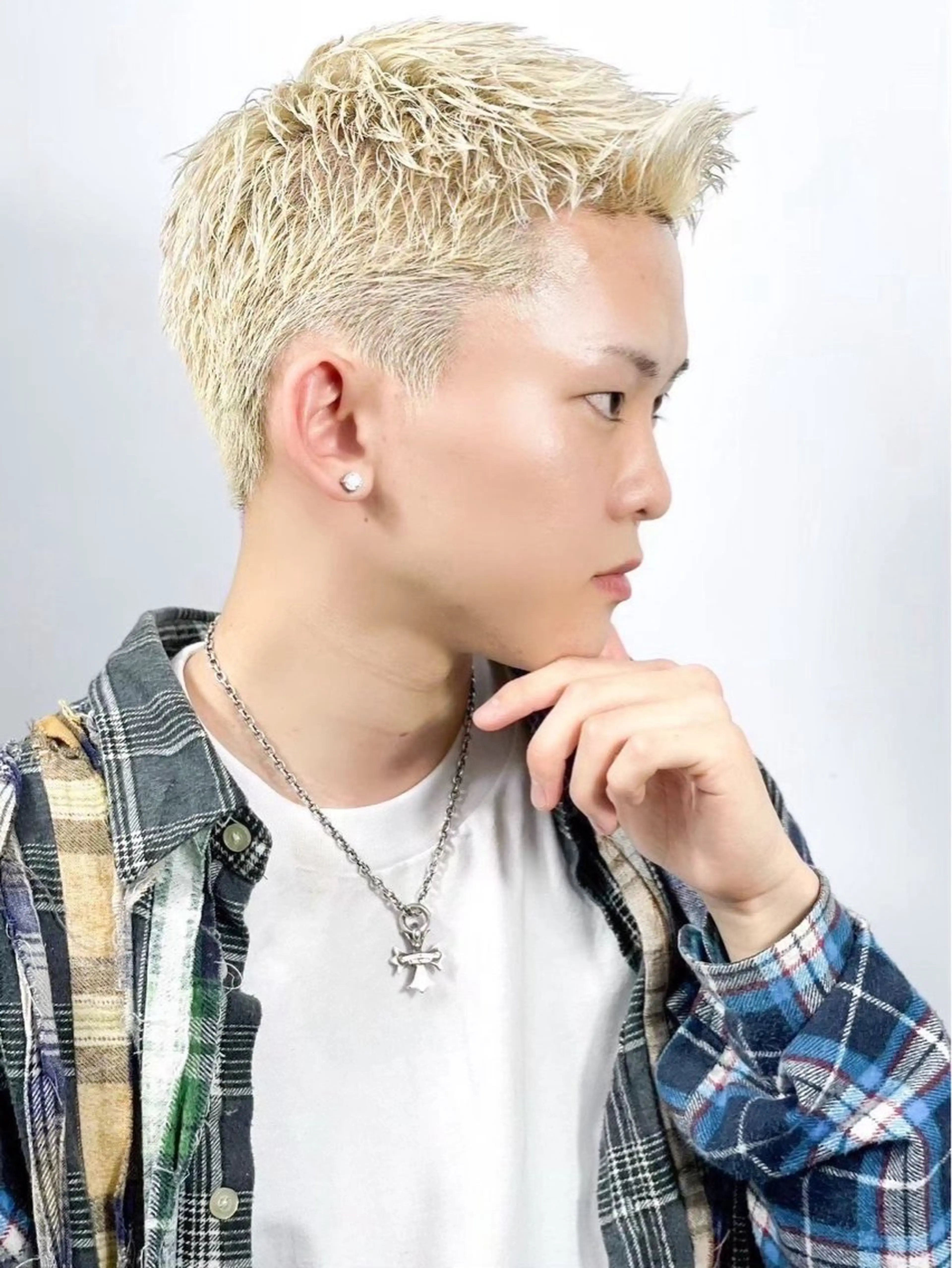 ショート カラー メンズ ヒロ銀座バーバーショップ秋葉原店所属・芦川 柚貴のヘアスタイル