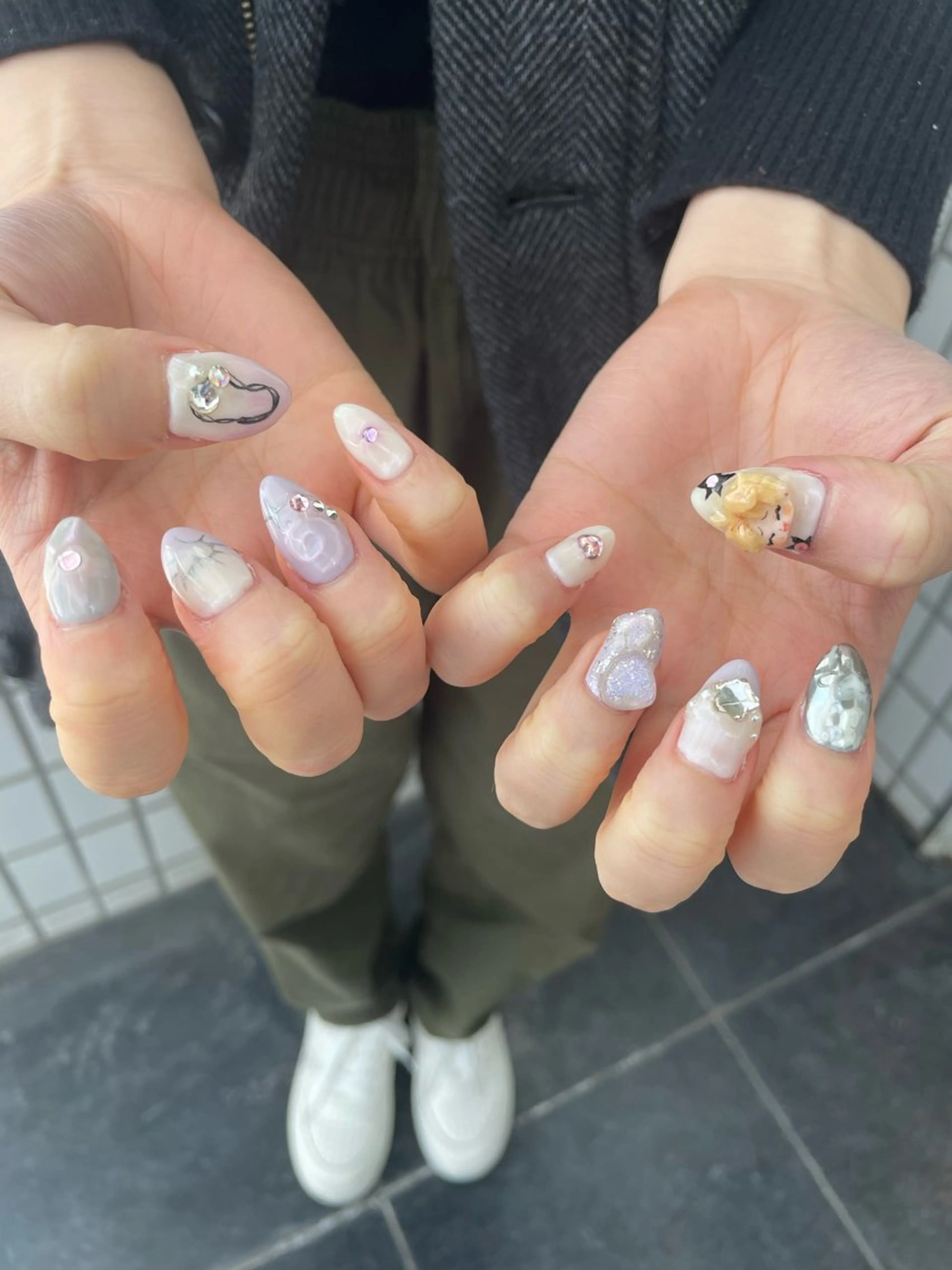 ネイル ハンドネイル Nail ヌシん家 AKANEのネイルデザイン