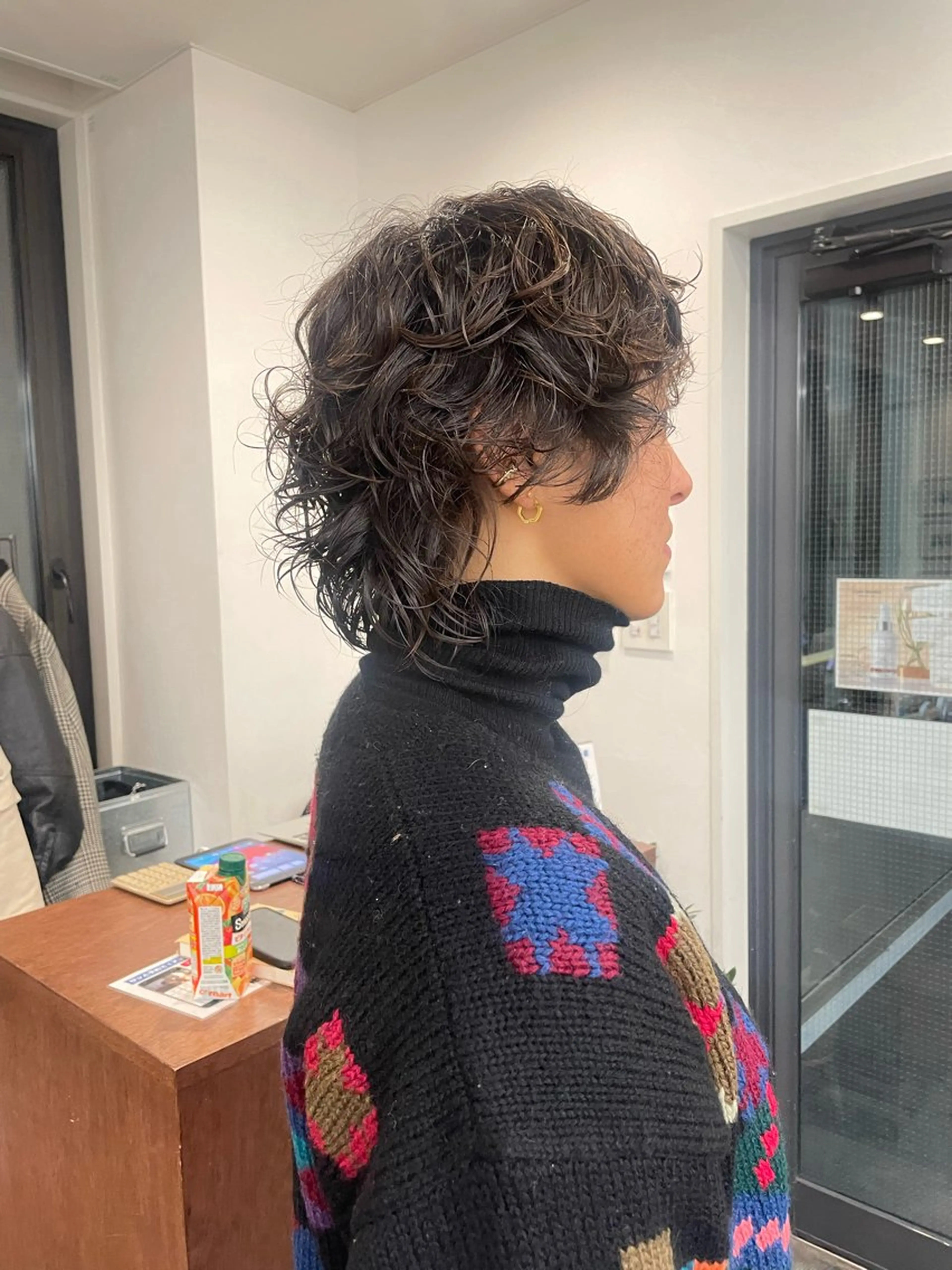 ミディアム パーマ pole所属・【pole】 minaのヘアスタイル