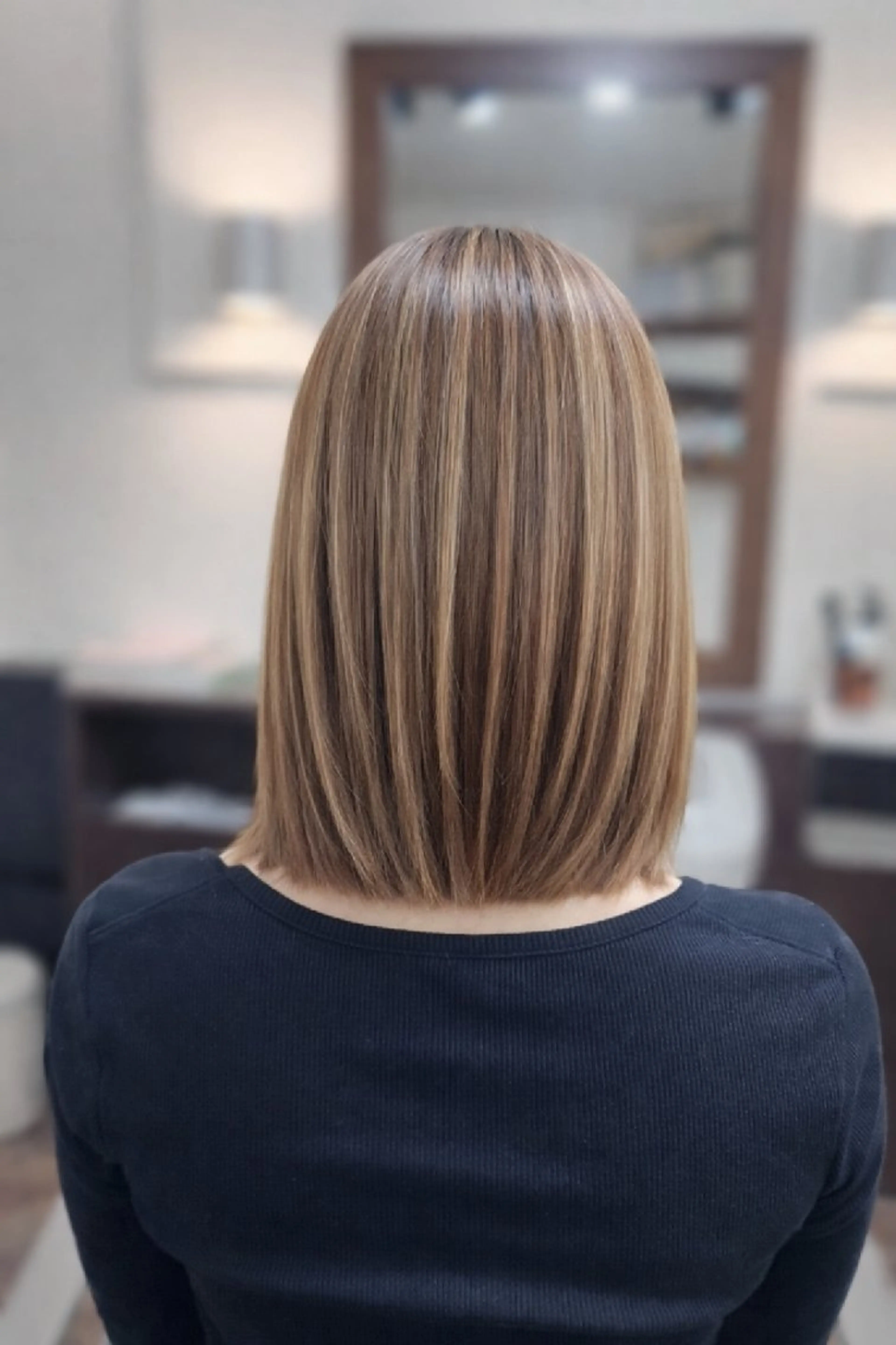 ミディアム カット 縮毛矯正 JOWIN hair design room所属・柏 康孝のヘアスタイル