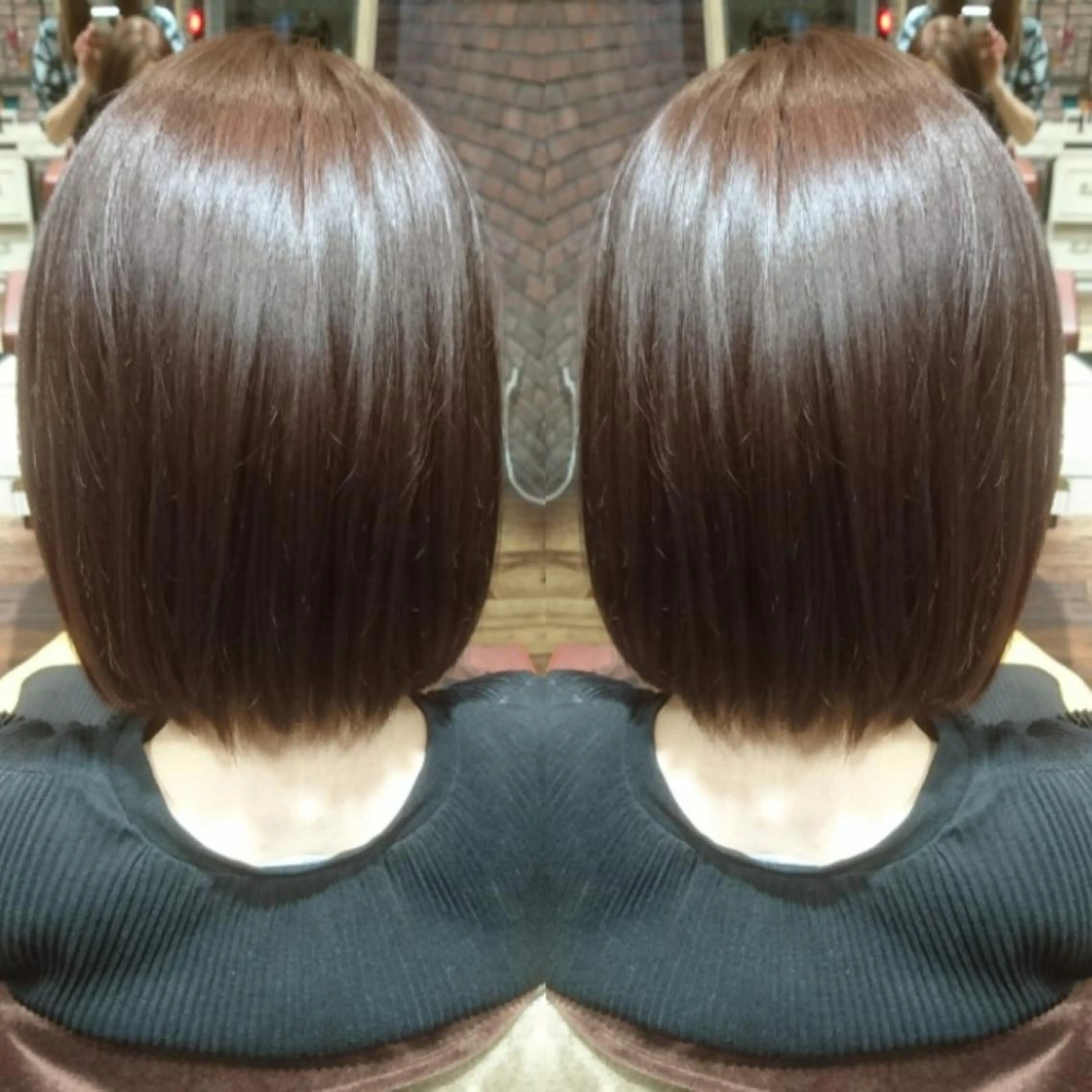 ショート カラー ブラウンカラー イルミナカラー ピンクカラー ピンクブラウン 永島 さとみのマツエク・マツパデザイン