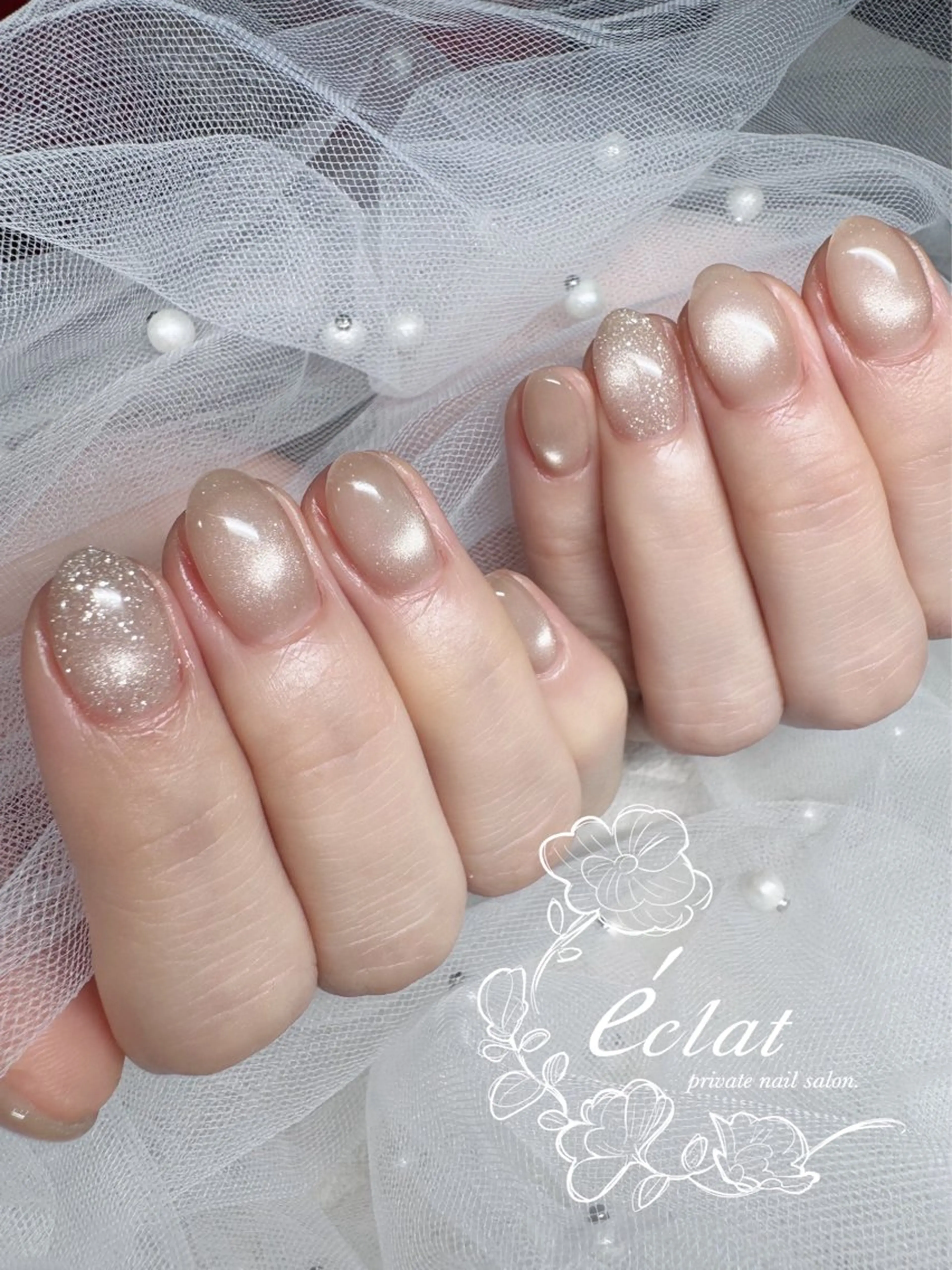 ネイル マグネットネイル 持ち込み nail salon éclat.のネイルデザイン