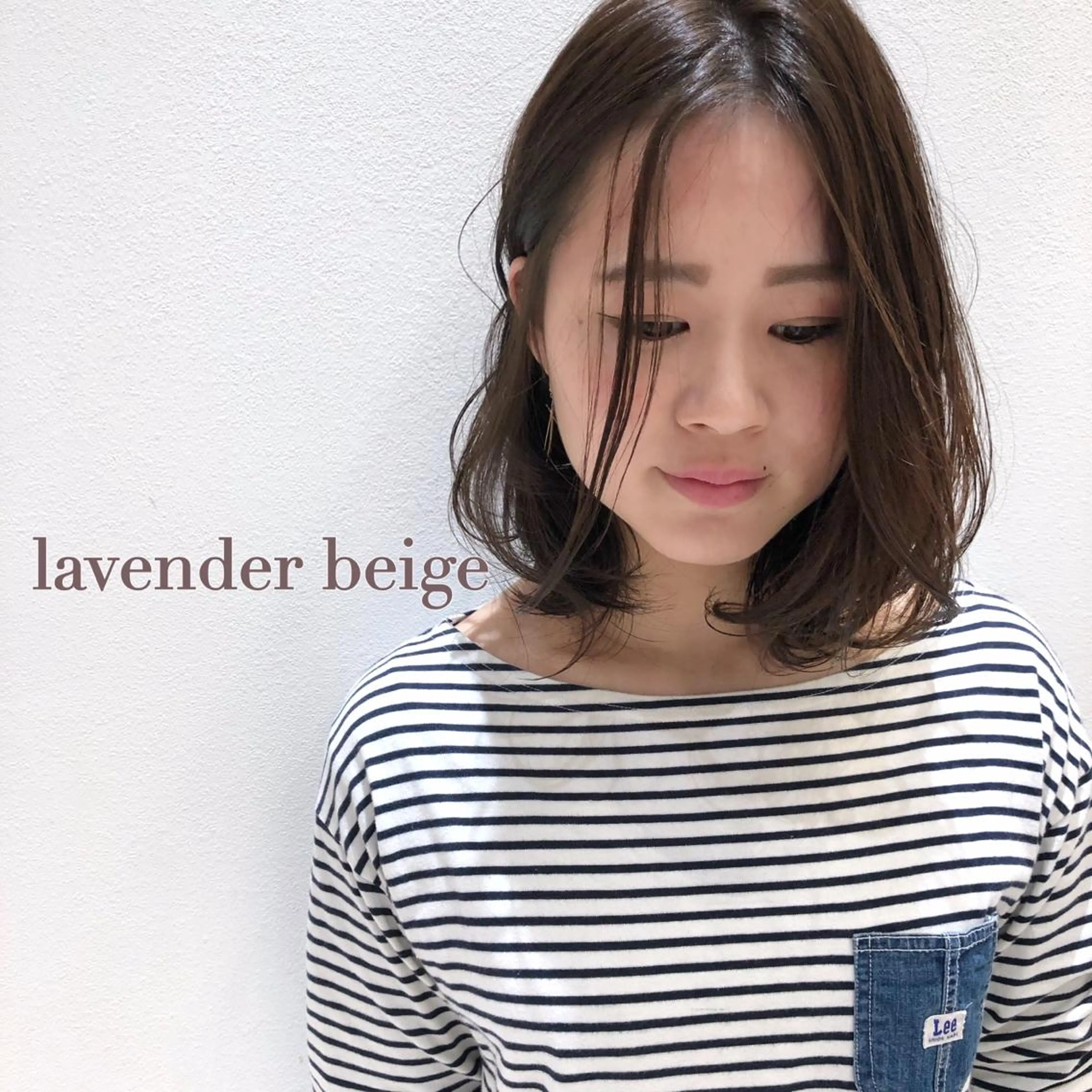 セミロング カラー ベージュカラー グレージュ BELLA/天王寺/ 似合わせ/木浦心のヘアスタイル