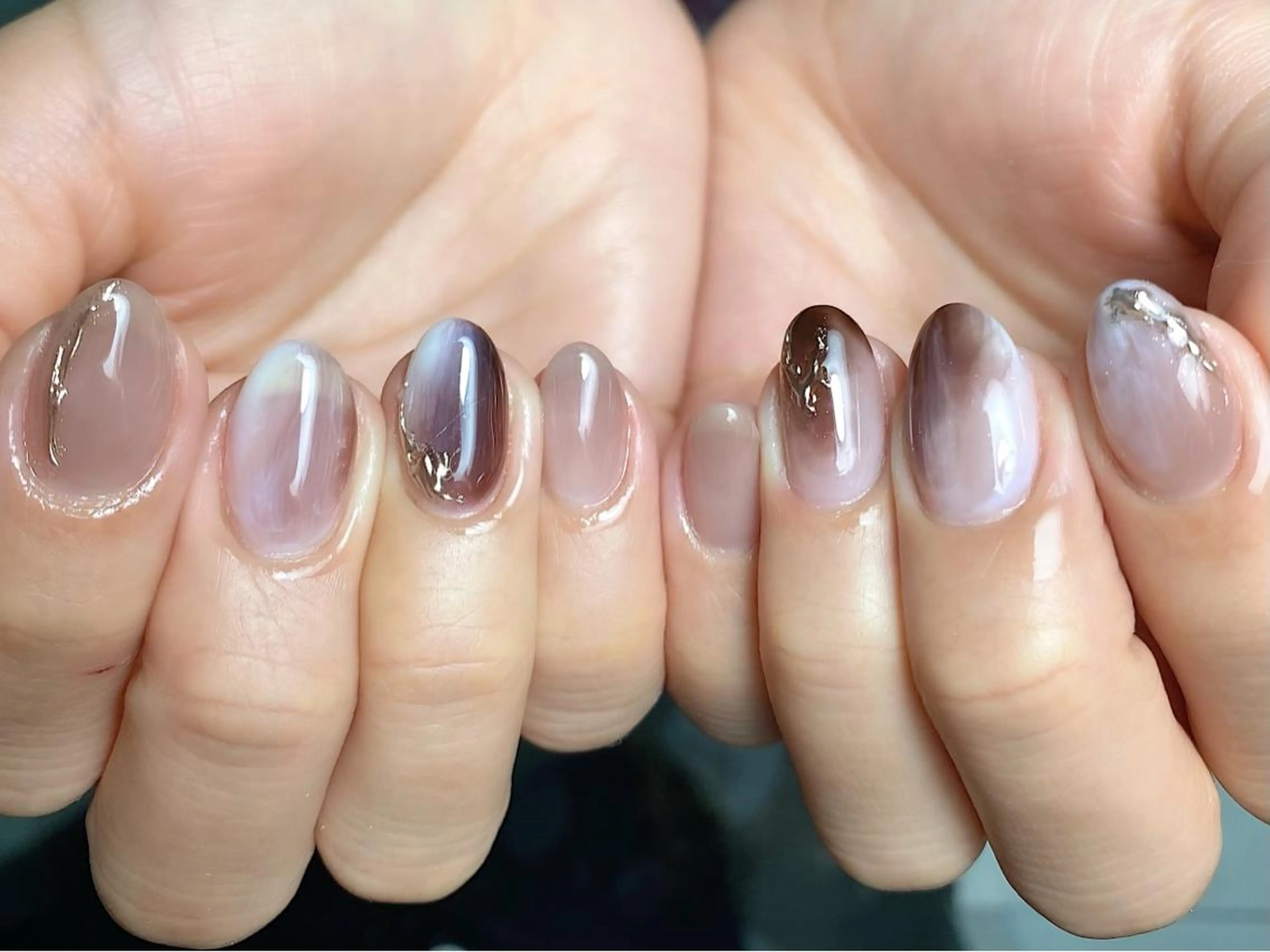 メンズ ネイル マツエク・マツパ ニュアンスネイル シンプルネイル ハンドネイル フットネイル GRANDE大須 栄/店長 aki🌙のネイルデザイン