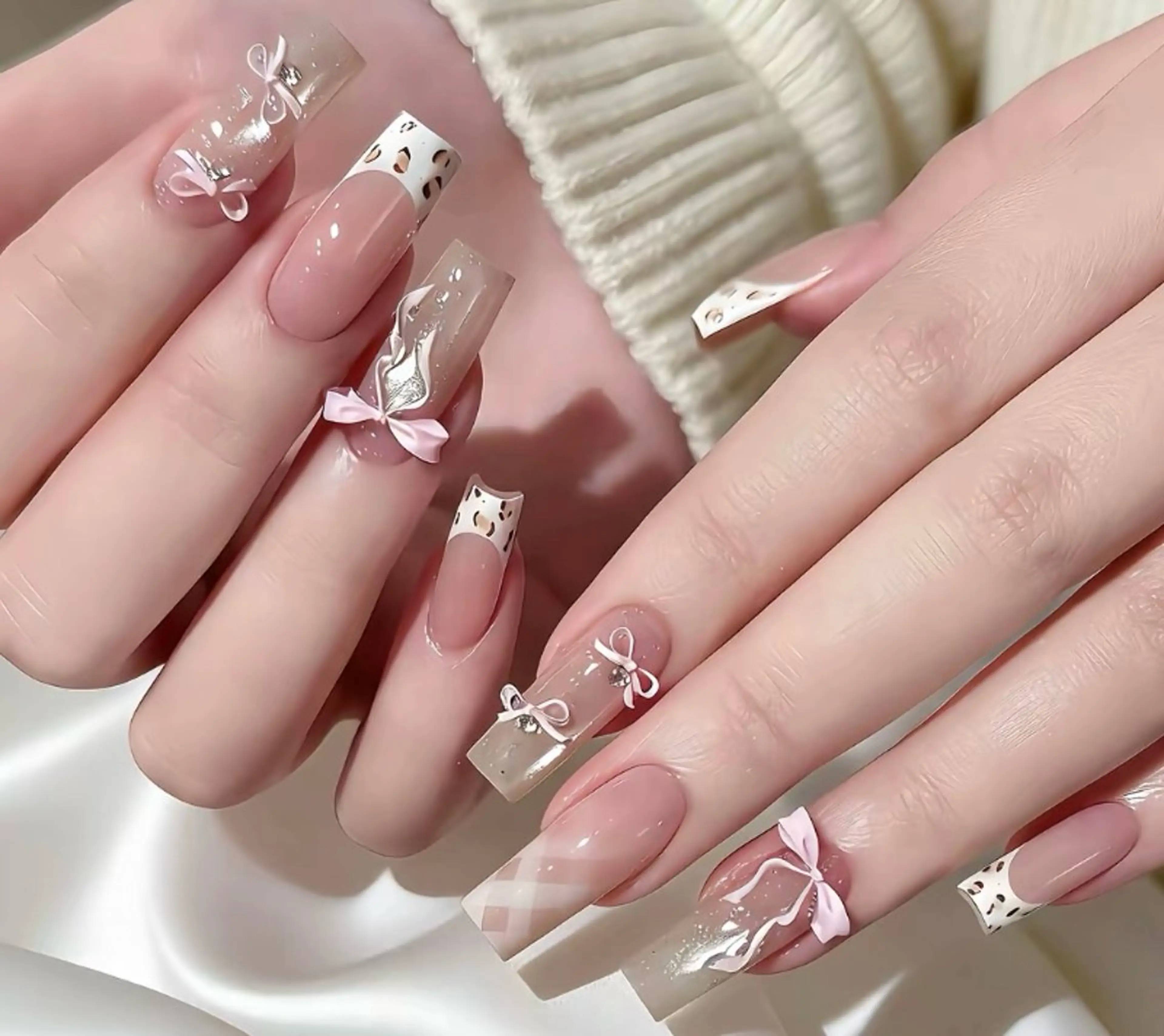 ネイル 長さ出し フットネイル ジェルネイル 韓国ネイル マグネットネイル YMT.NailStudio所属・Pink NailStudioのネイルデザイン