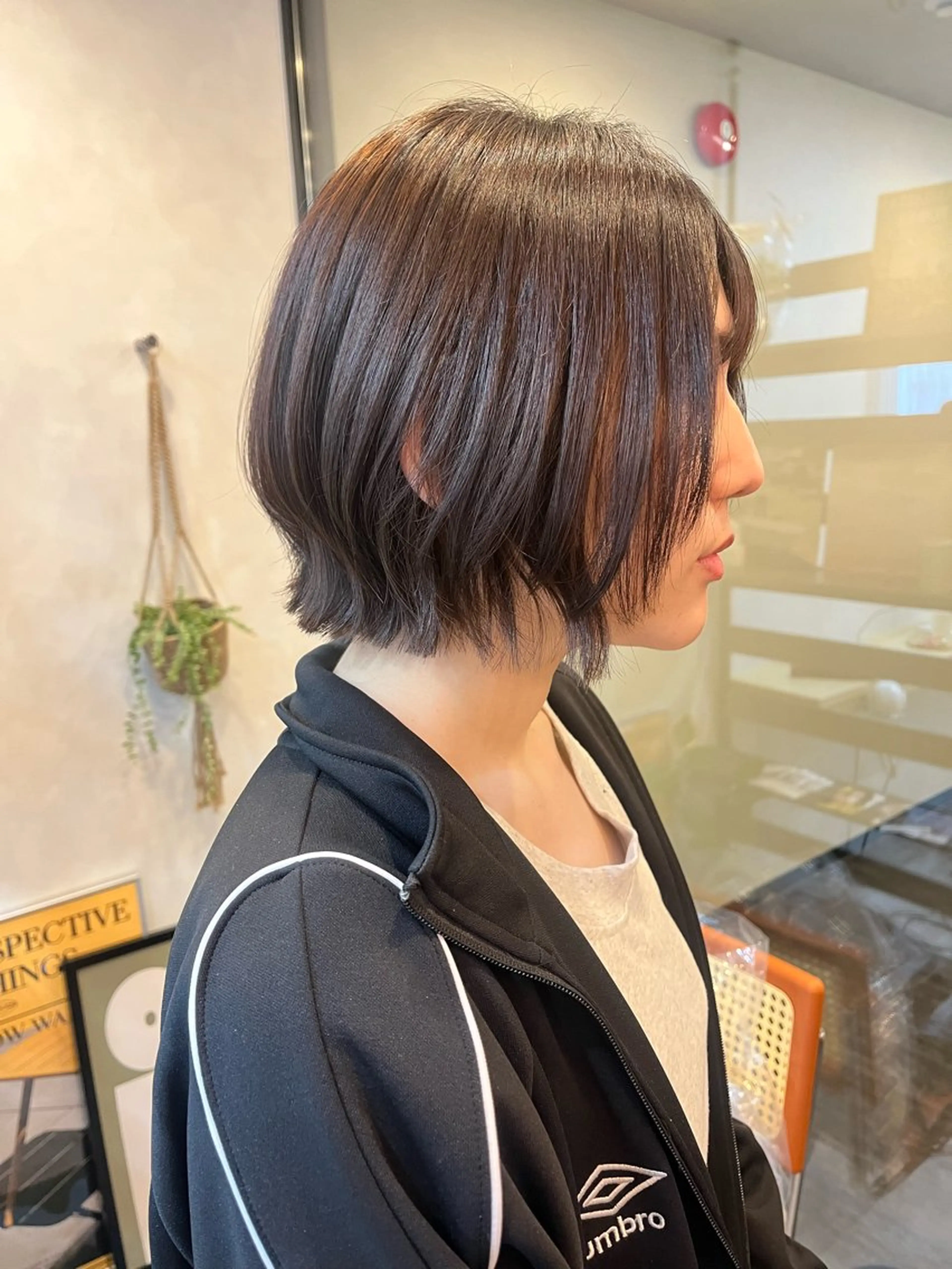 ショート 髪質改善 レイヤーカット カット 縮毛矯正 レイヤー/暖色/ 髪質改善/永礼芳果のヘアスタイル