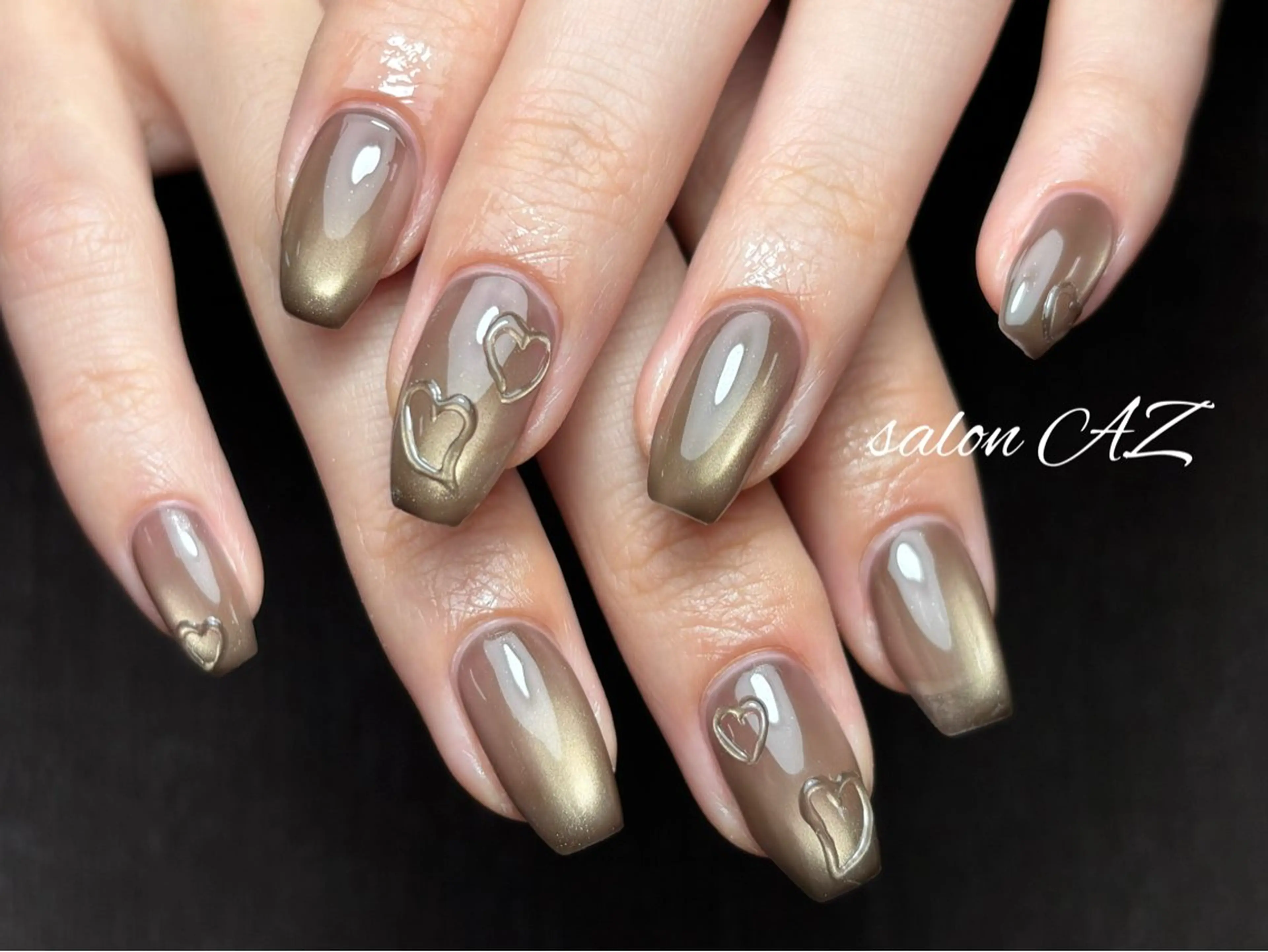 ネイル アートネイル フットネイル フレンチネイル マグネットネイル 持ち込み ハンドネイル salon AZのネイルデザイン