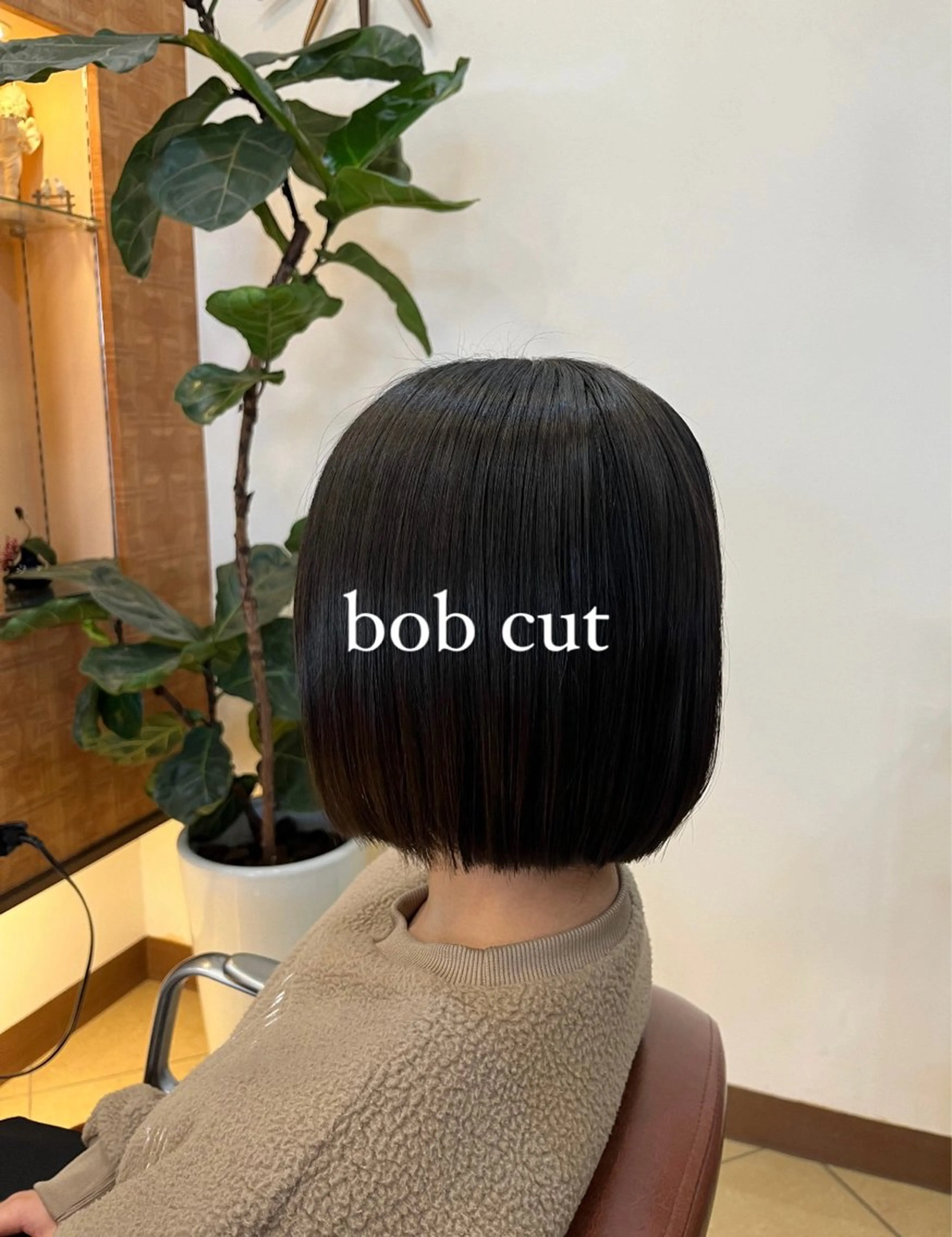 ミディアム 切りっぱなしボブ ボブ カシェリタヘア🫧 KOKORO  💞のヘアスタイル