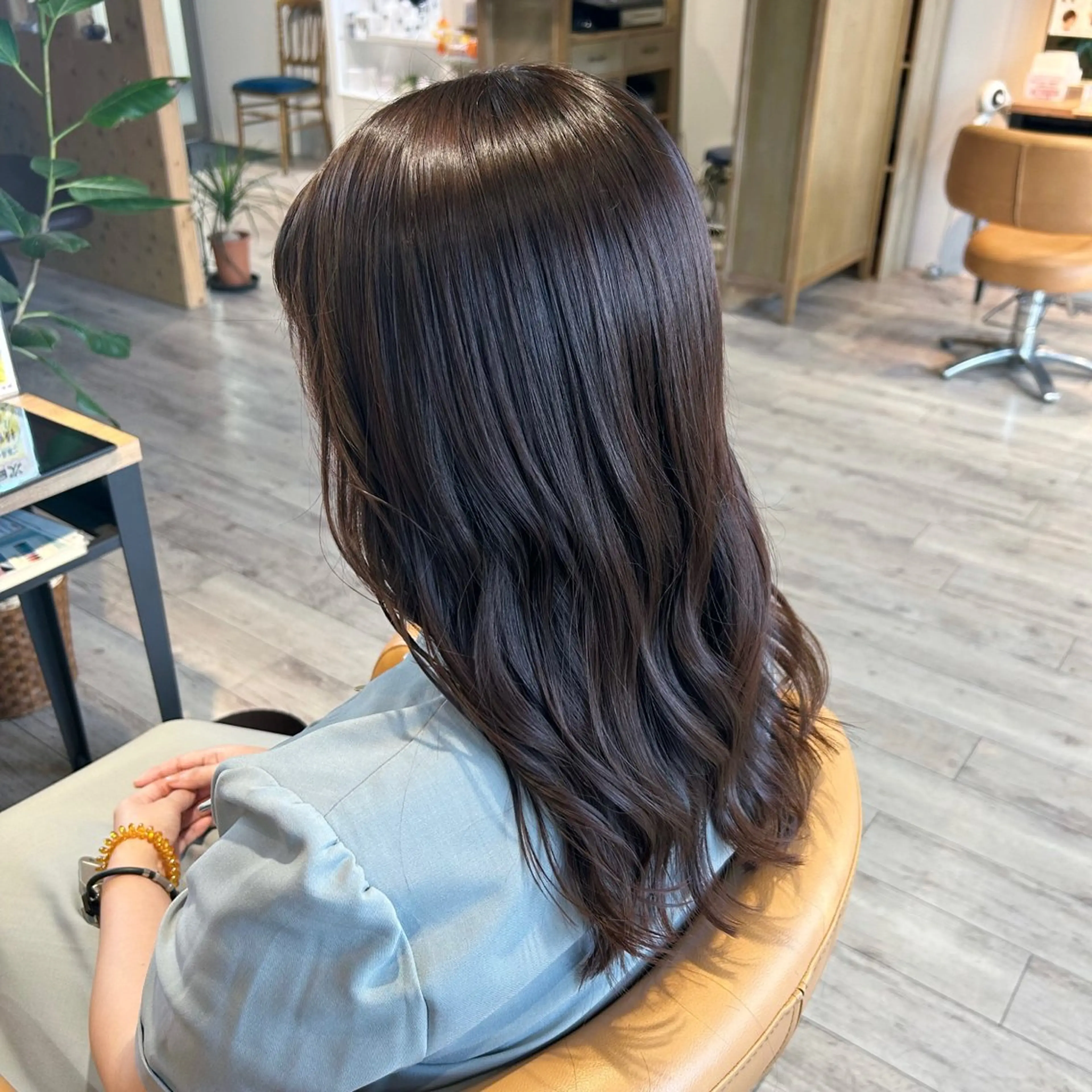 セミロング 髪質改善 🫧‪しろがねのヘアスタイル