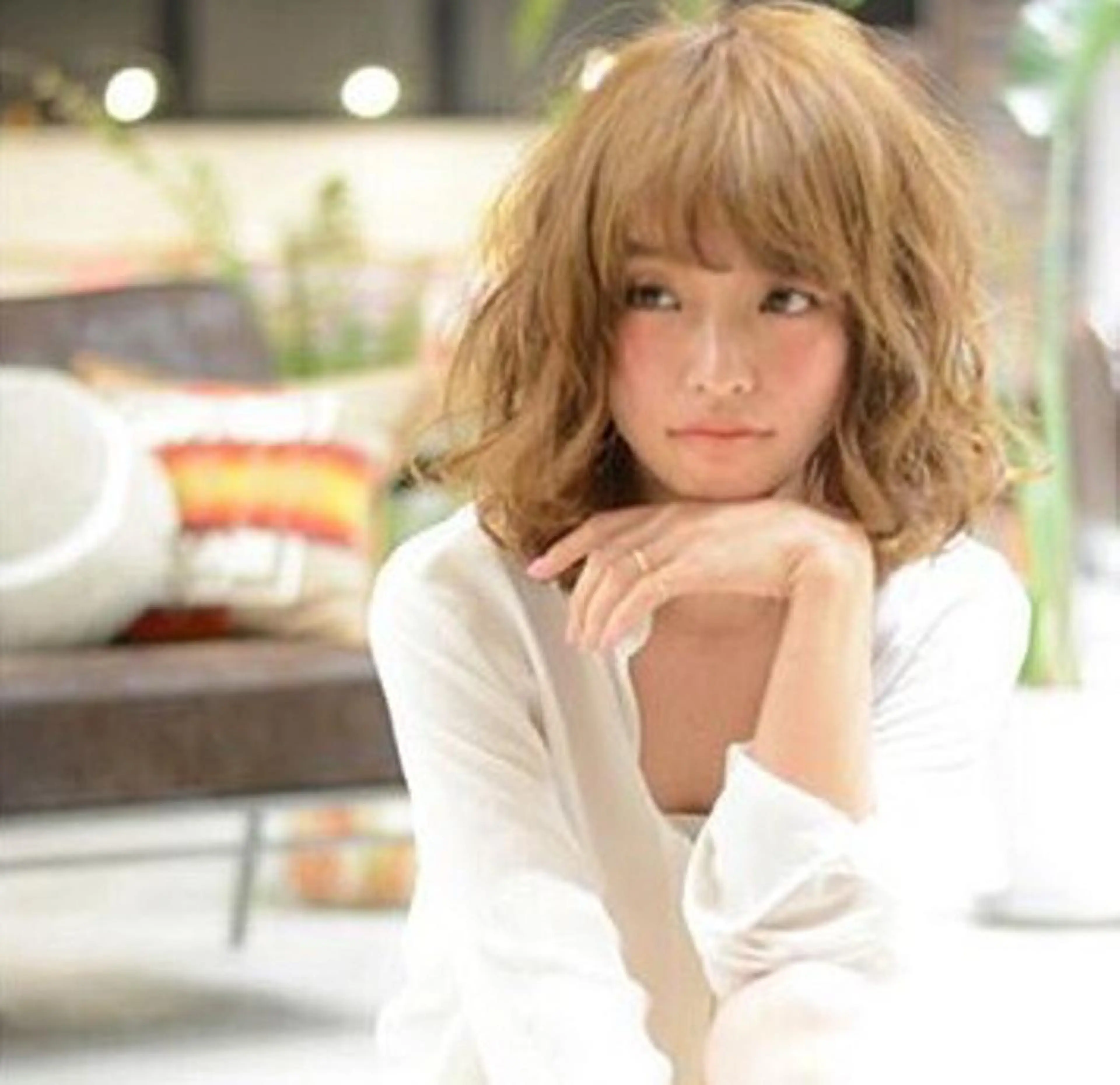 ショート ミディアム セミロング カラー パーマ 竹嶌 健吾のヘアスタイル