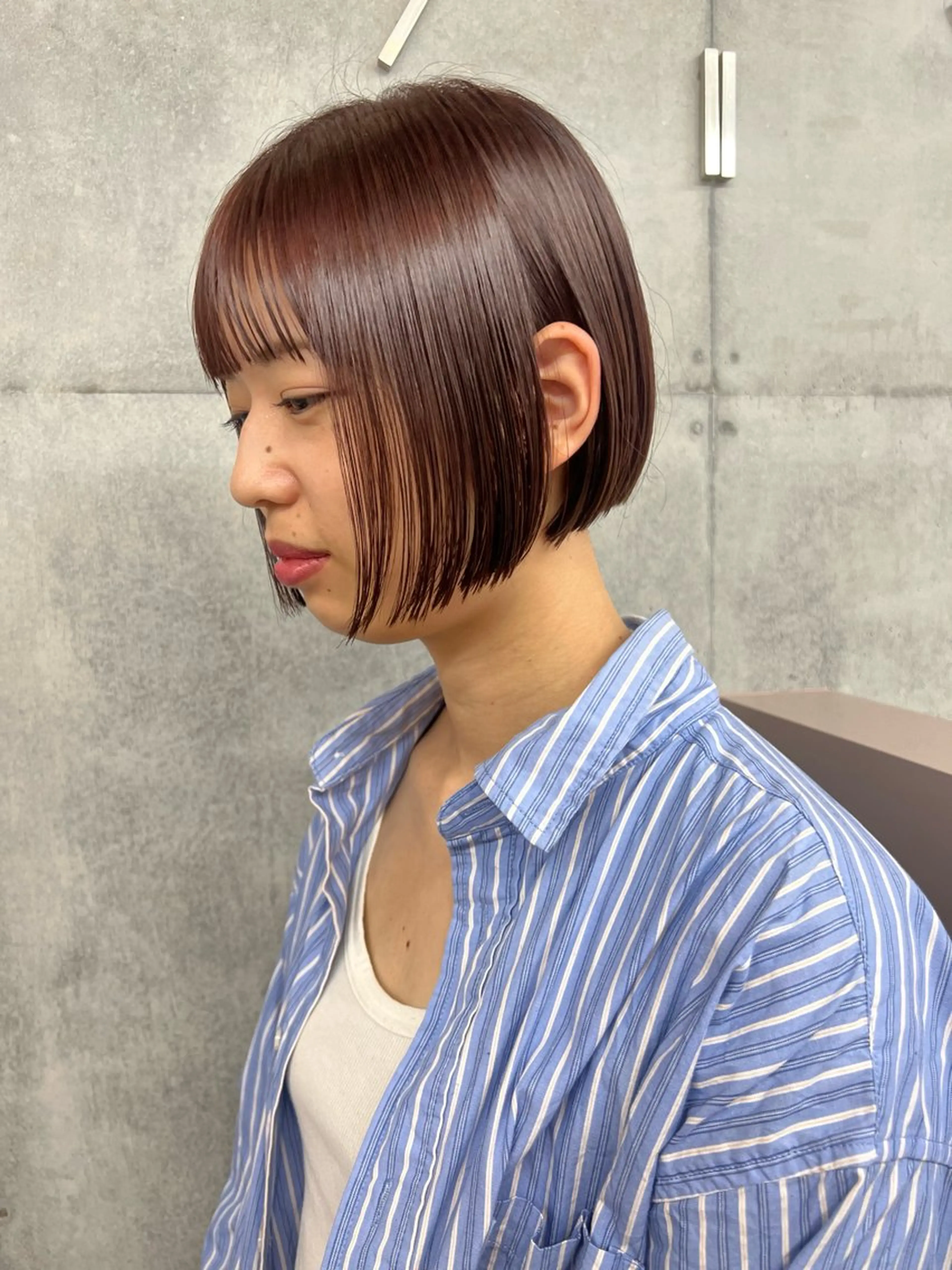 ショート カット ヘアカラー カコ/レイヤーカット ヘアアレンジのヘアスタイル