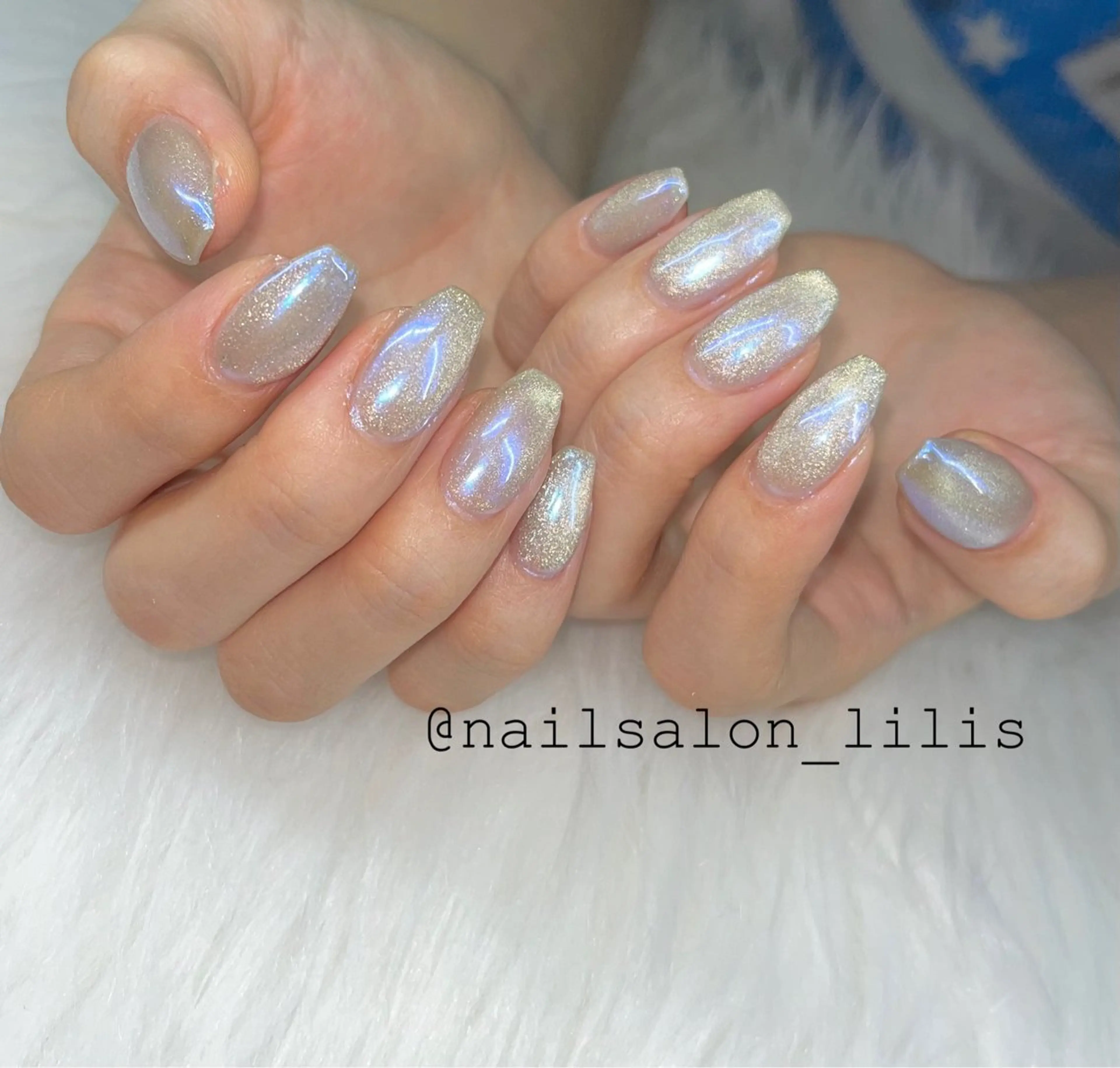 ネイル オーロラネイル マグネットネイル ハンドネイル nailsalon lilis所属・nailsalon Lilisのネイルデザイン