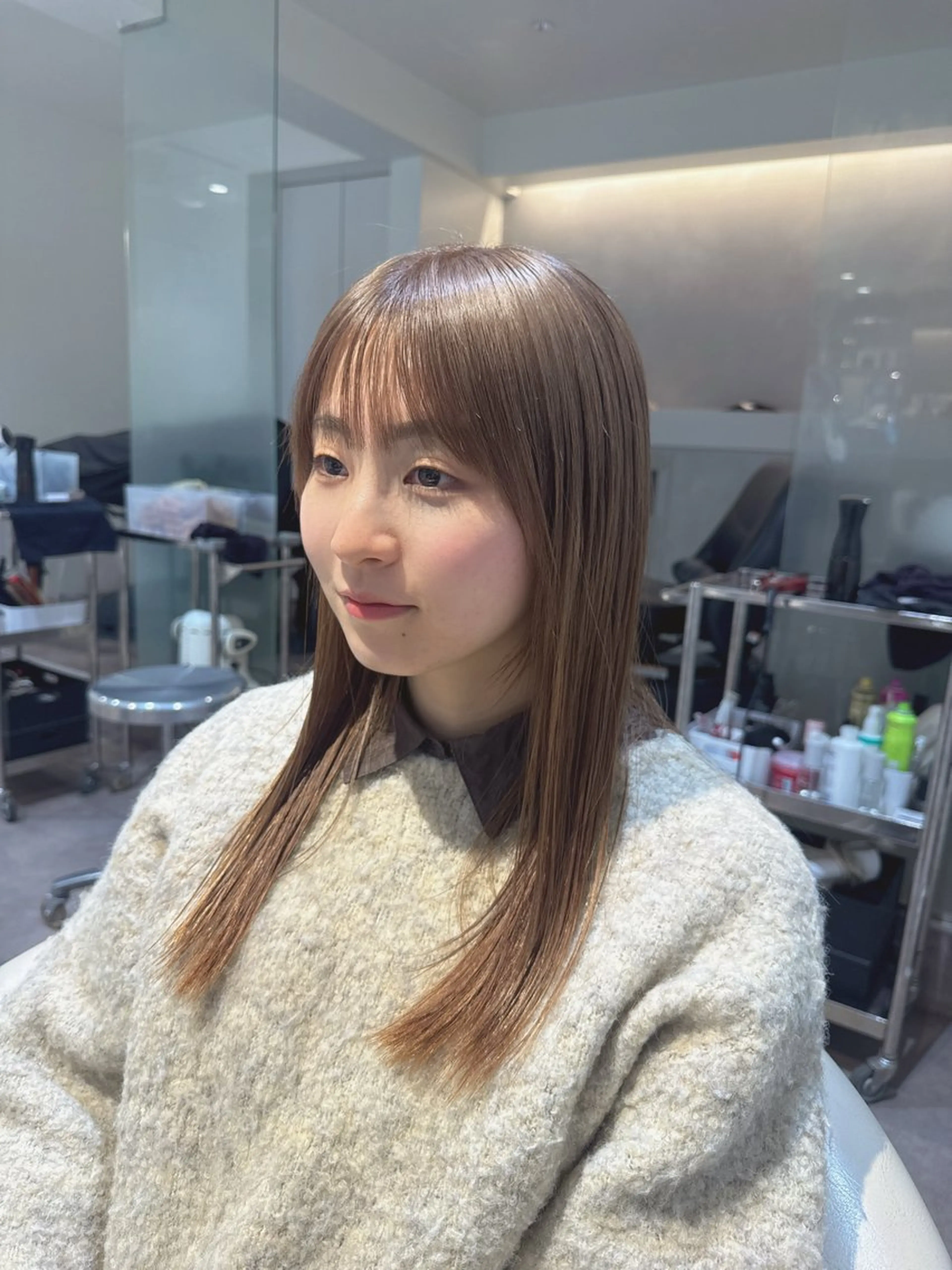 ロング カラー ベージュカラー ブリーチ 透明感カラー ハイトーンカラー ミルクティーベージュ カット ヘアカラー 💎透明感カラー特化 💎TAISEIのヘアスタイル