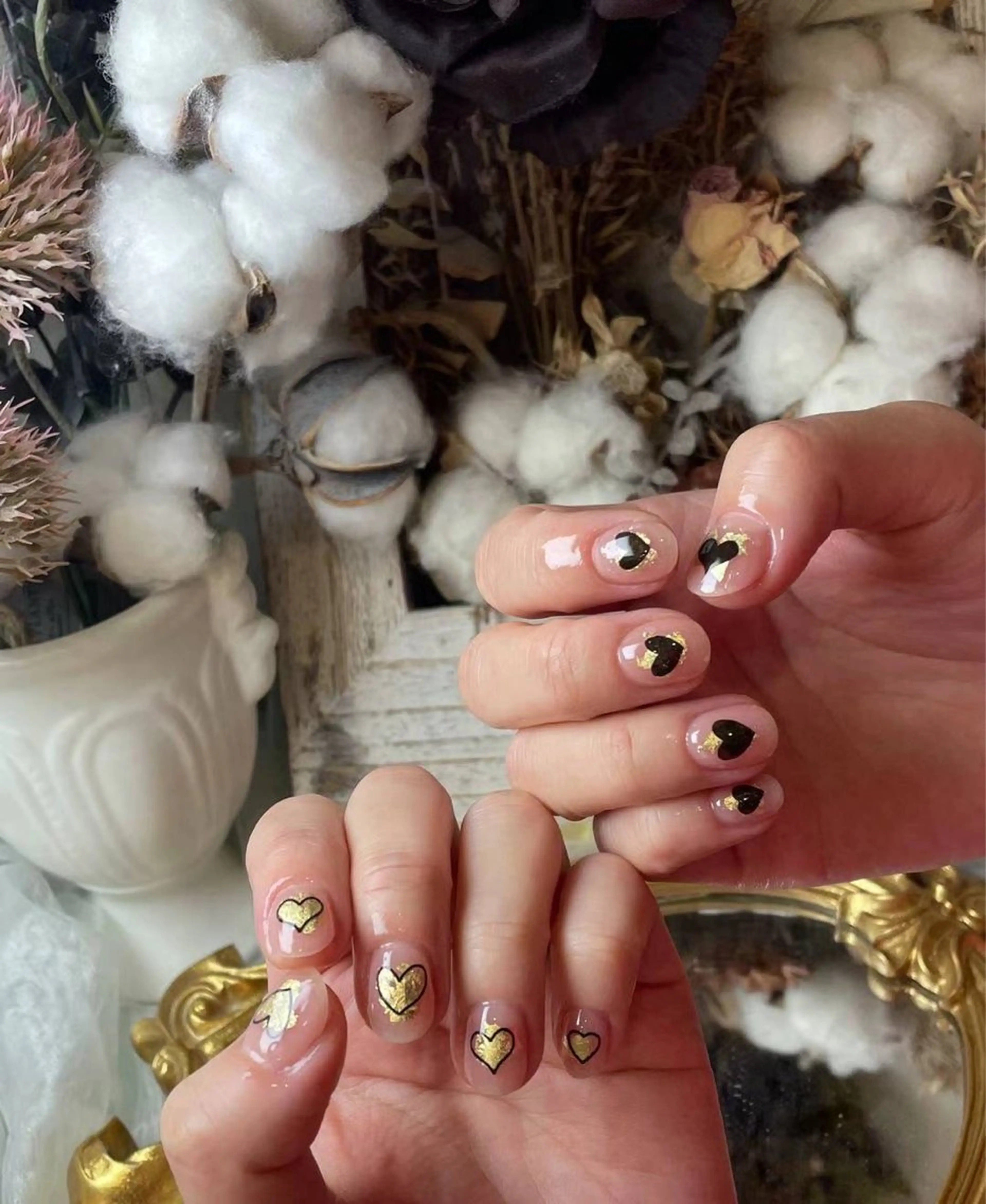 ネイル アートネイル フラワーネイル フットネイル ジェルネイル ハート Babarla Nailのネイルデザイン