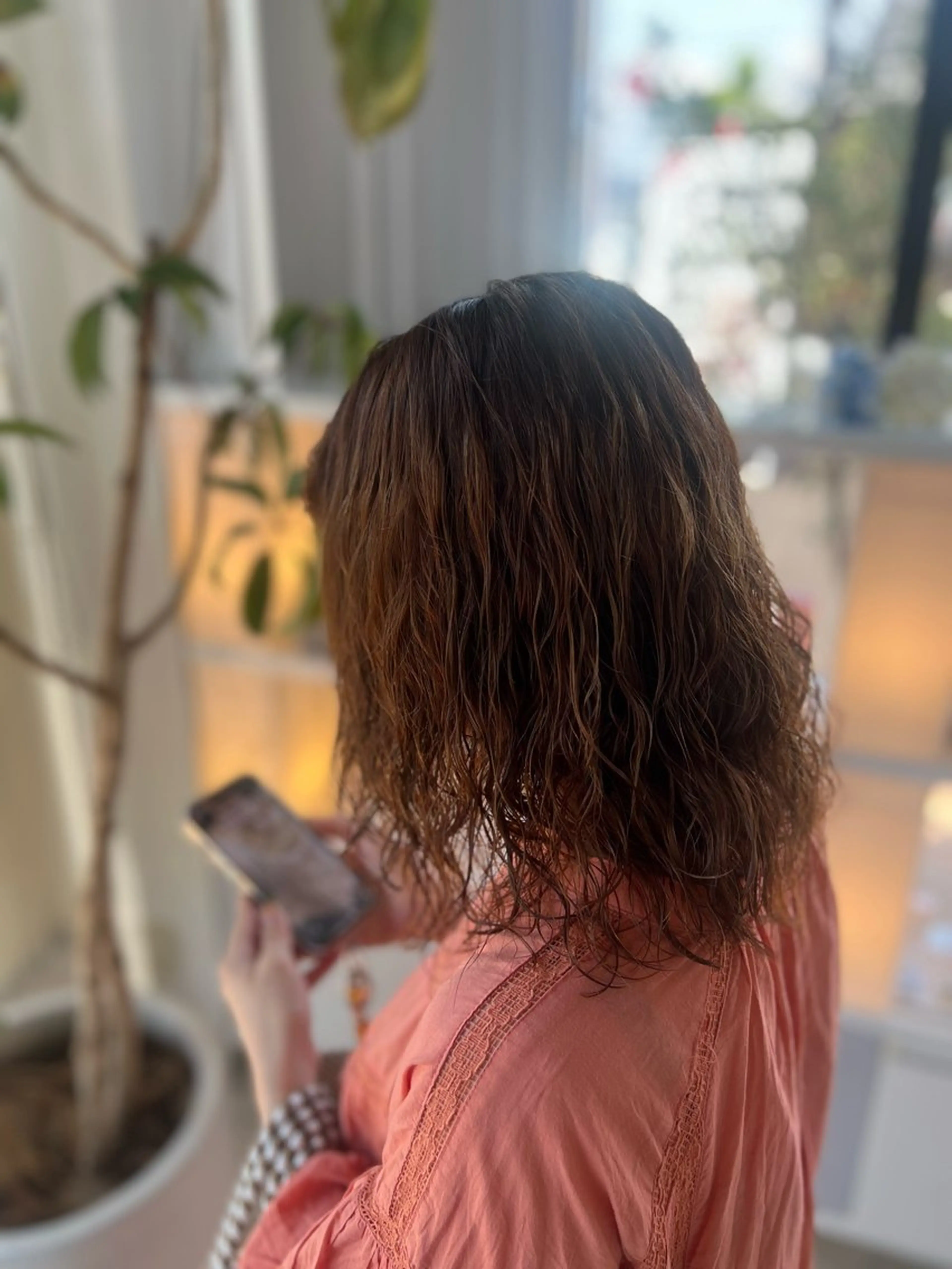 パーマ 韓国風顔まわり/ベー ジュ/マツエク♡美咲のヘアスタイル