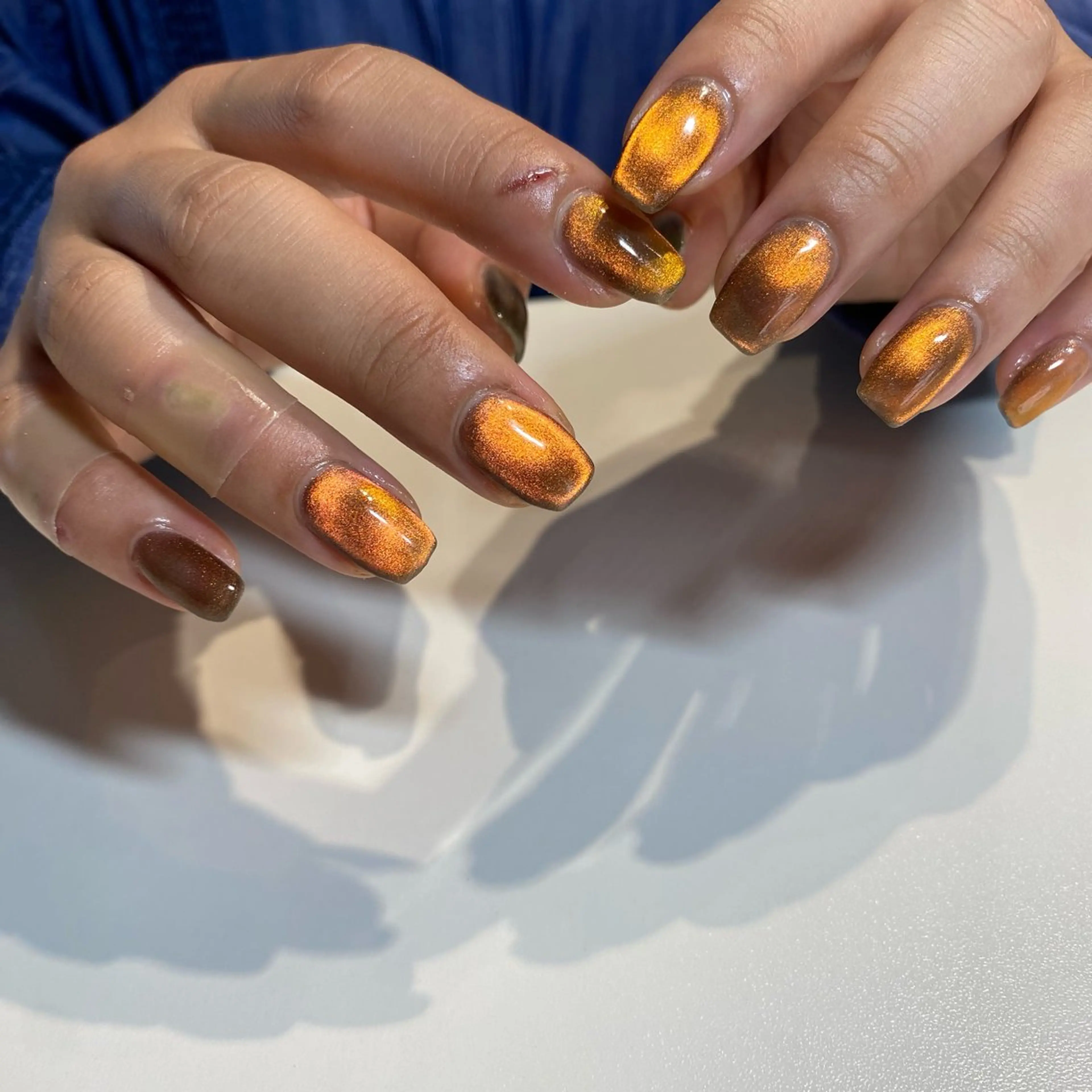 ネイル フットネイル フレンチネイル ジェルネイル グラデーション マグネットネイル ハンドネイル ヘアー.ネイル二刀流 misa🫧のヘアスタイル