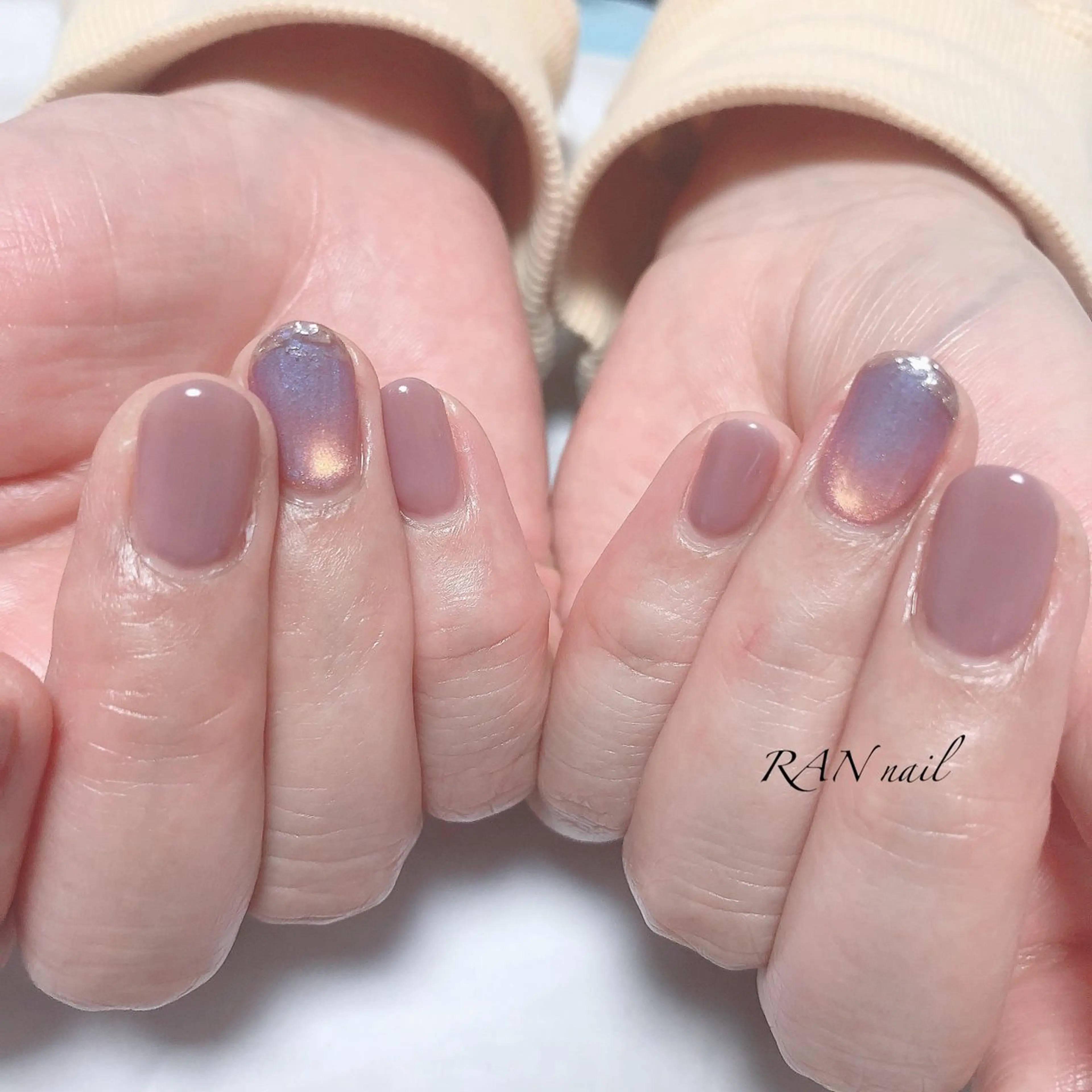 ネイル ブルー 成人式 ジェルネイル マグネットネイル オフィスネイル ハンドネイル フットネイル RAN nail 〜ランネイル〜所属・RAN nailのネイルデザイン