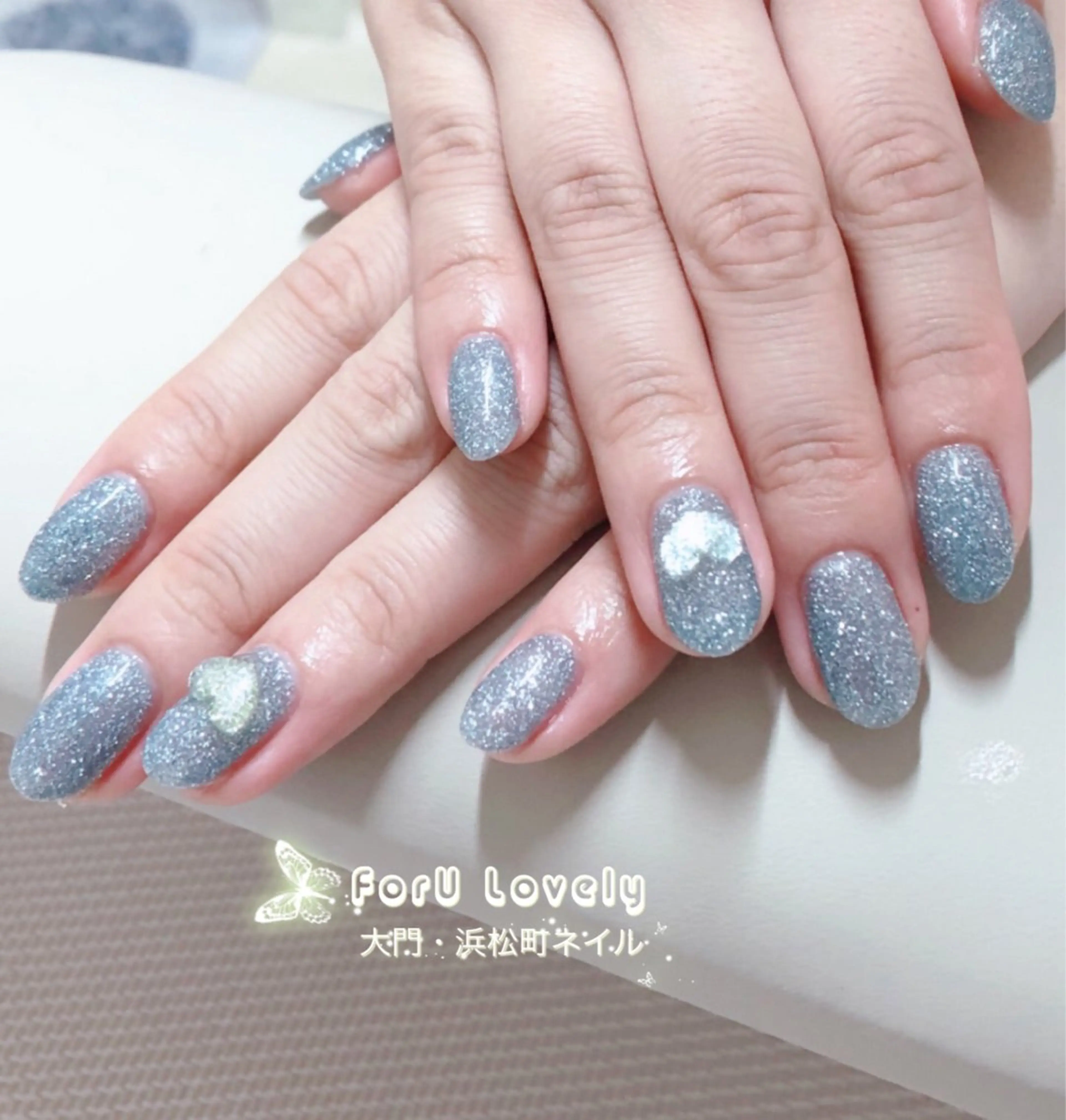 ネイル フレンチネイル ガラスフレンチ ピンク スカルプネイル ハンドネイル ハンドケア 大門浜松町 ネイルのネイルデザイン