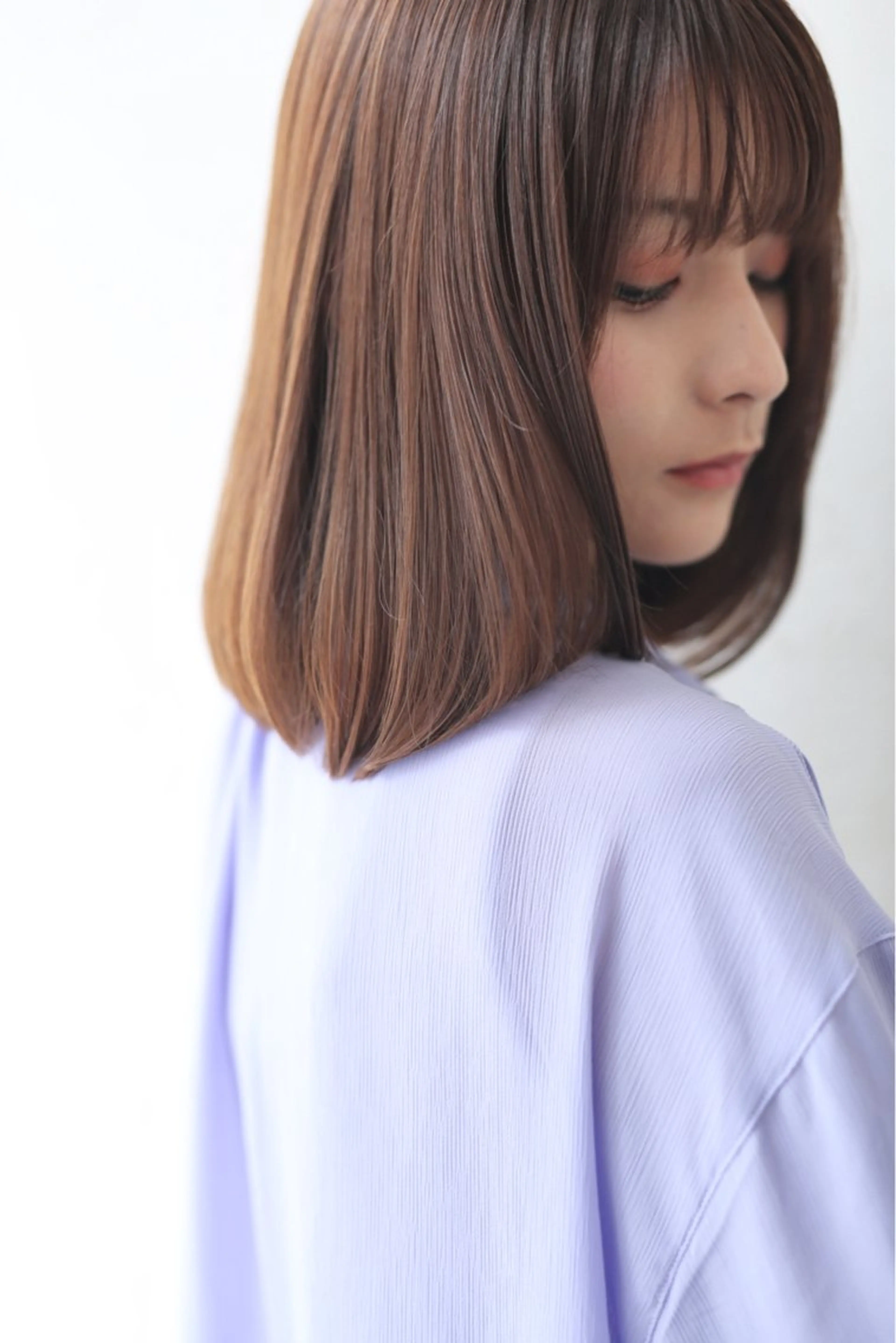 ミディアム 西川 仁のヘアスタイル