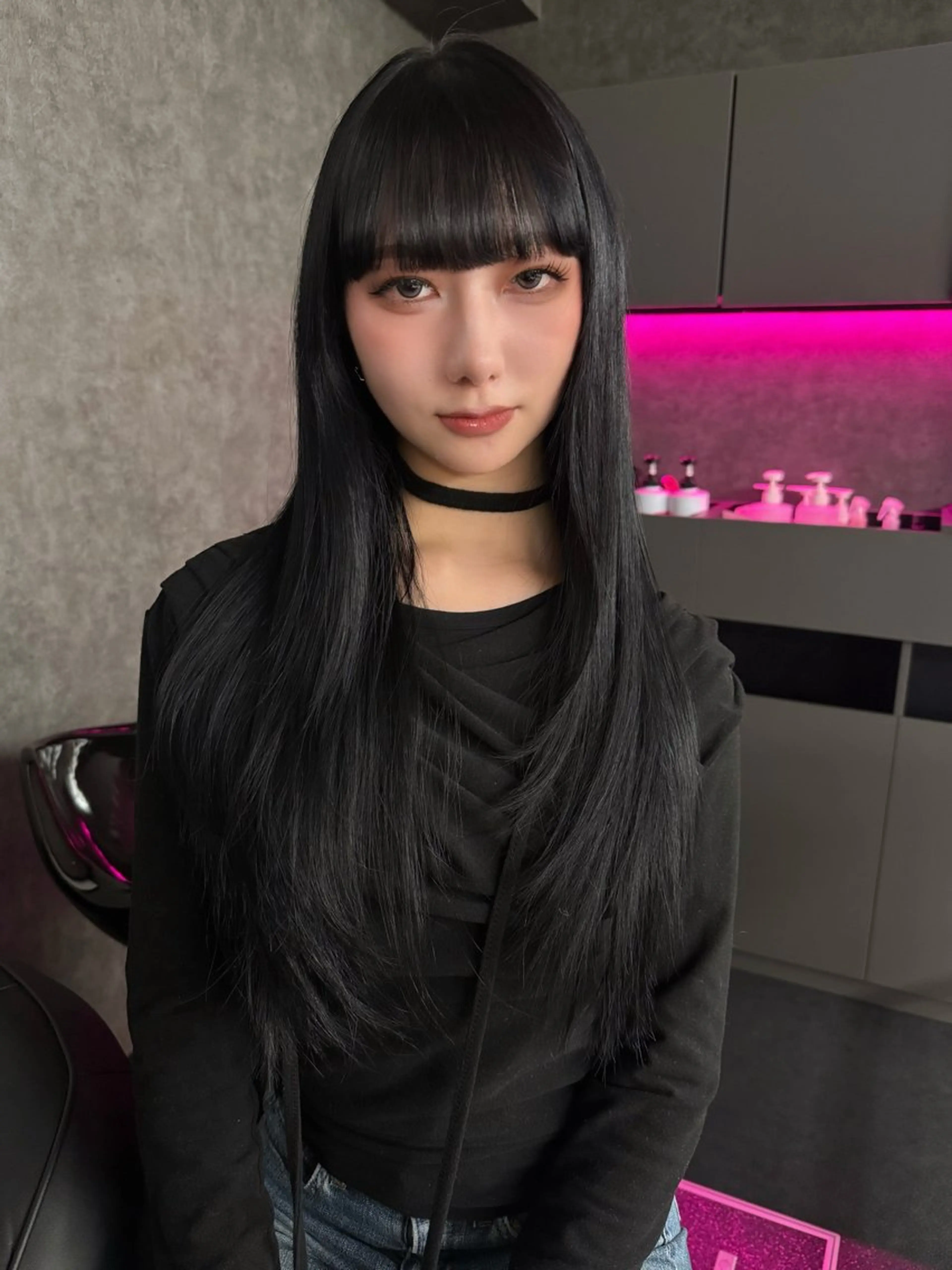 ロング カラー トリートメント ヘアカラー Kd /名古屋カラーモデルのヘアスタイル