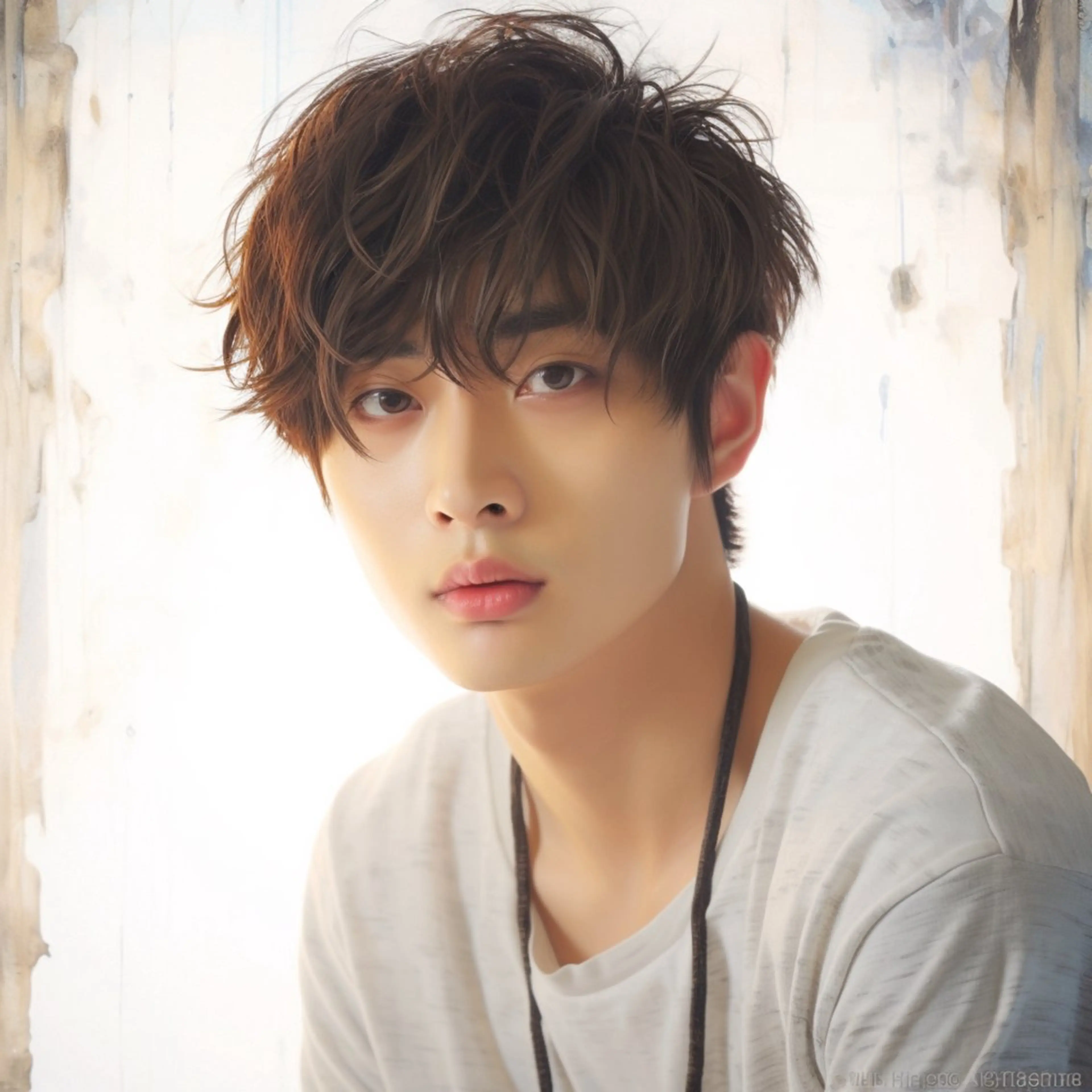 メンズ限定　ニュアンスパーマ　カットの写真