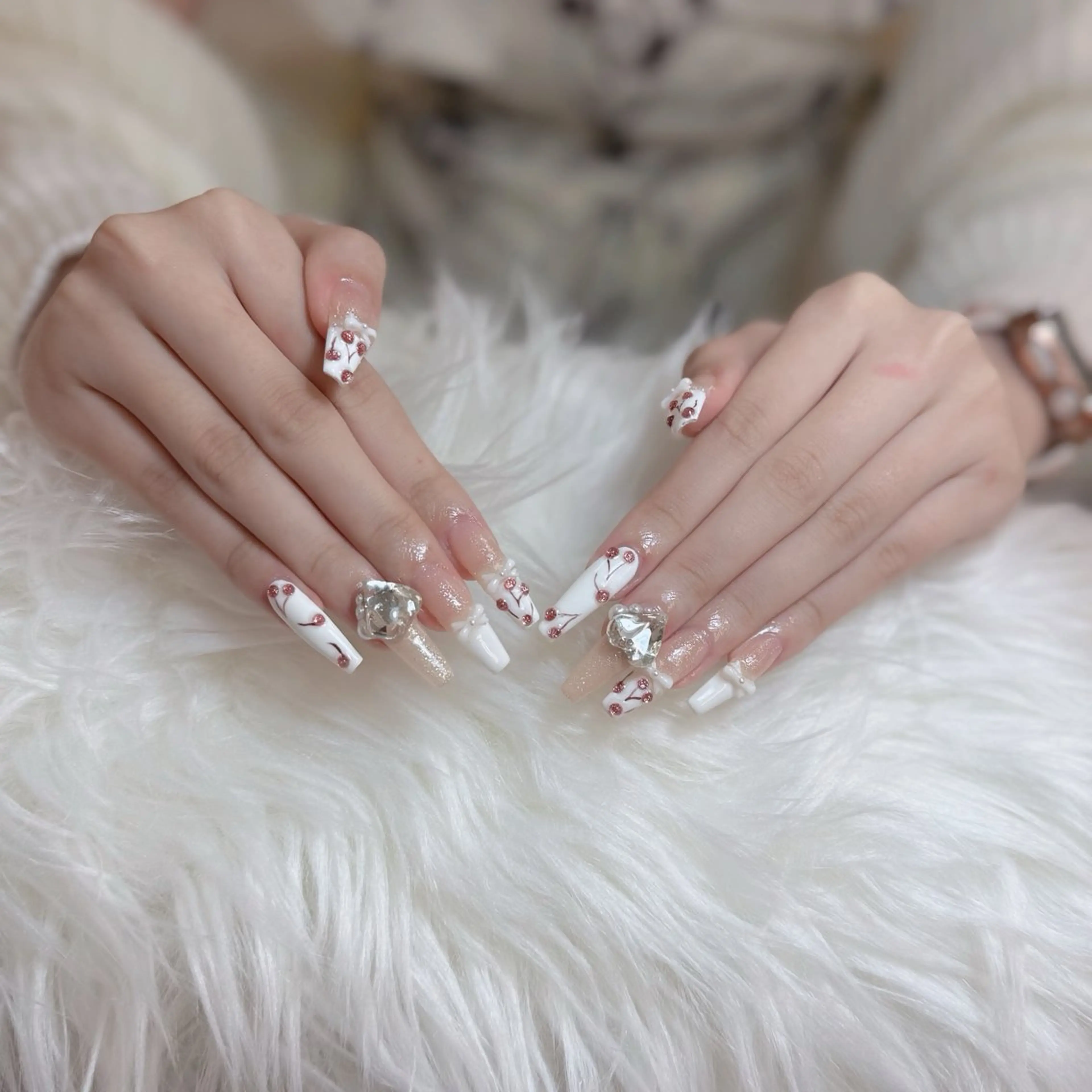 ネイル ジェルネイル 韓国ネイル マグネットネイル ネイルチップ 冬ネイル Lenie Nail Salonのネイルデザイン