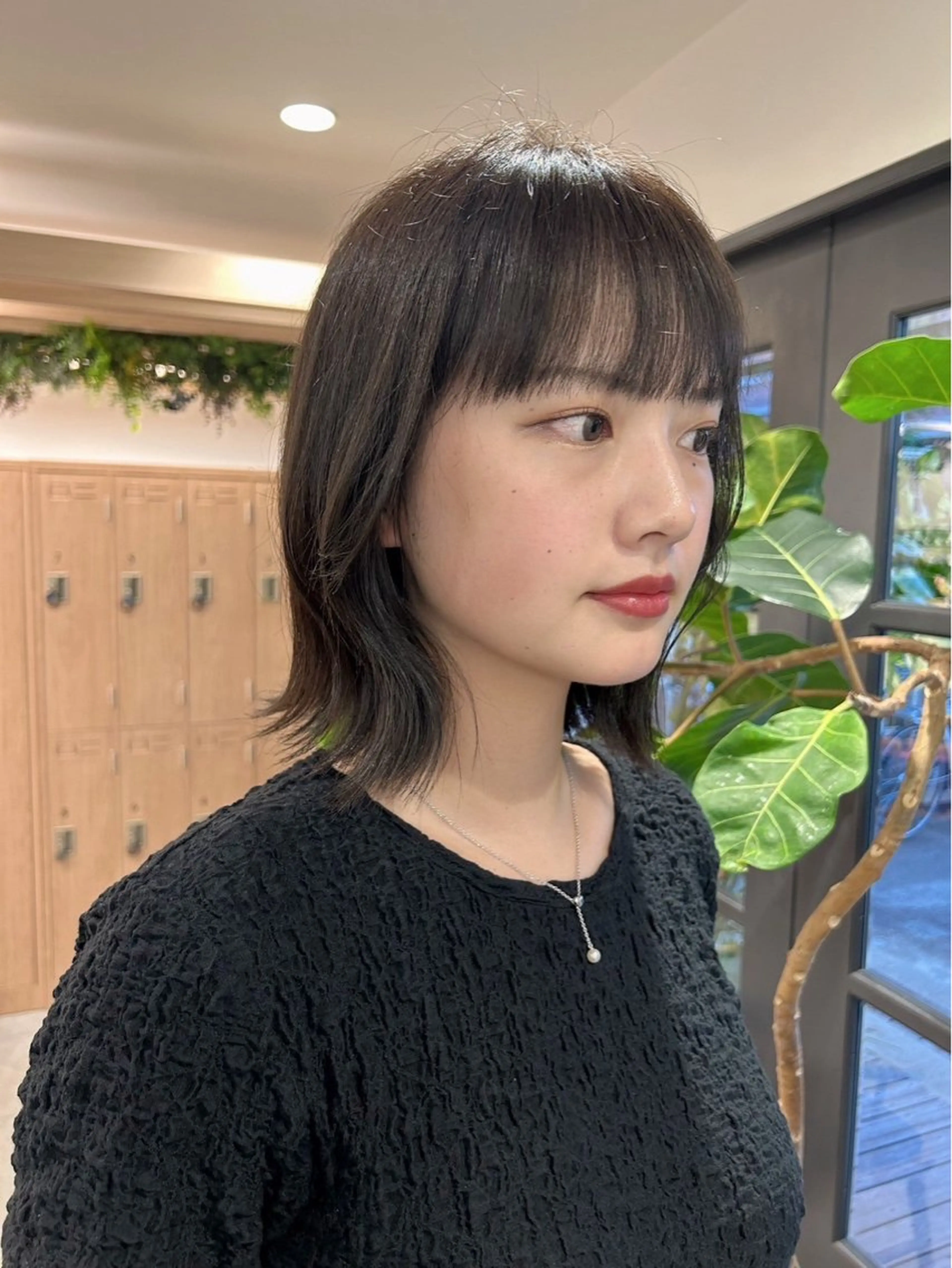 ミディアム 加藤 真穂のヘアスタイル