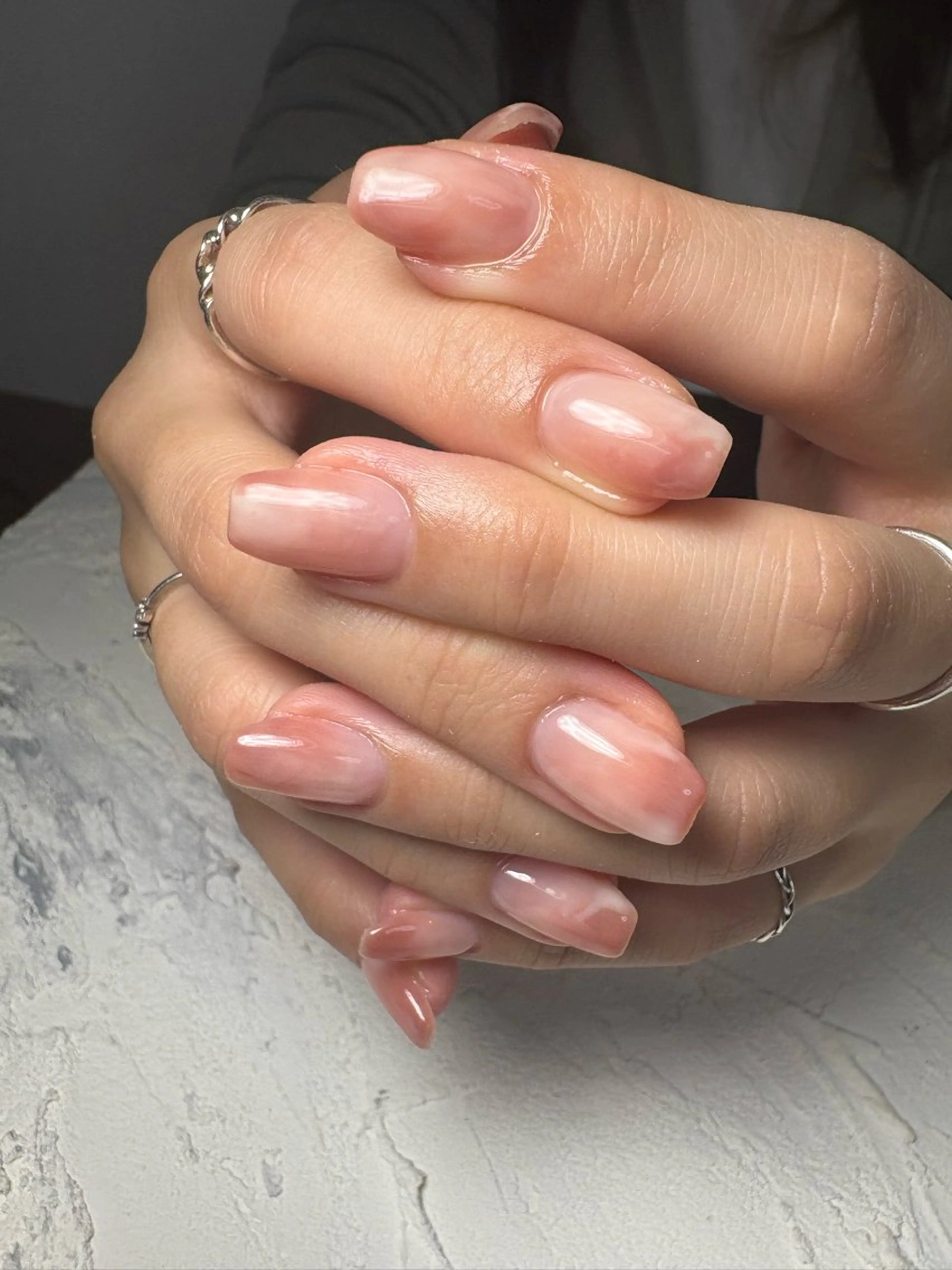 【minimo限定価格🫧】オフ込み・お好きなcolor🩵でもやもやデザイン💅の写真