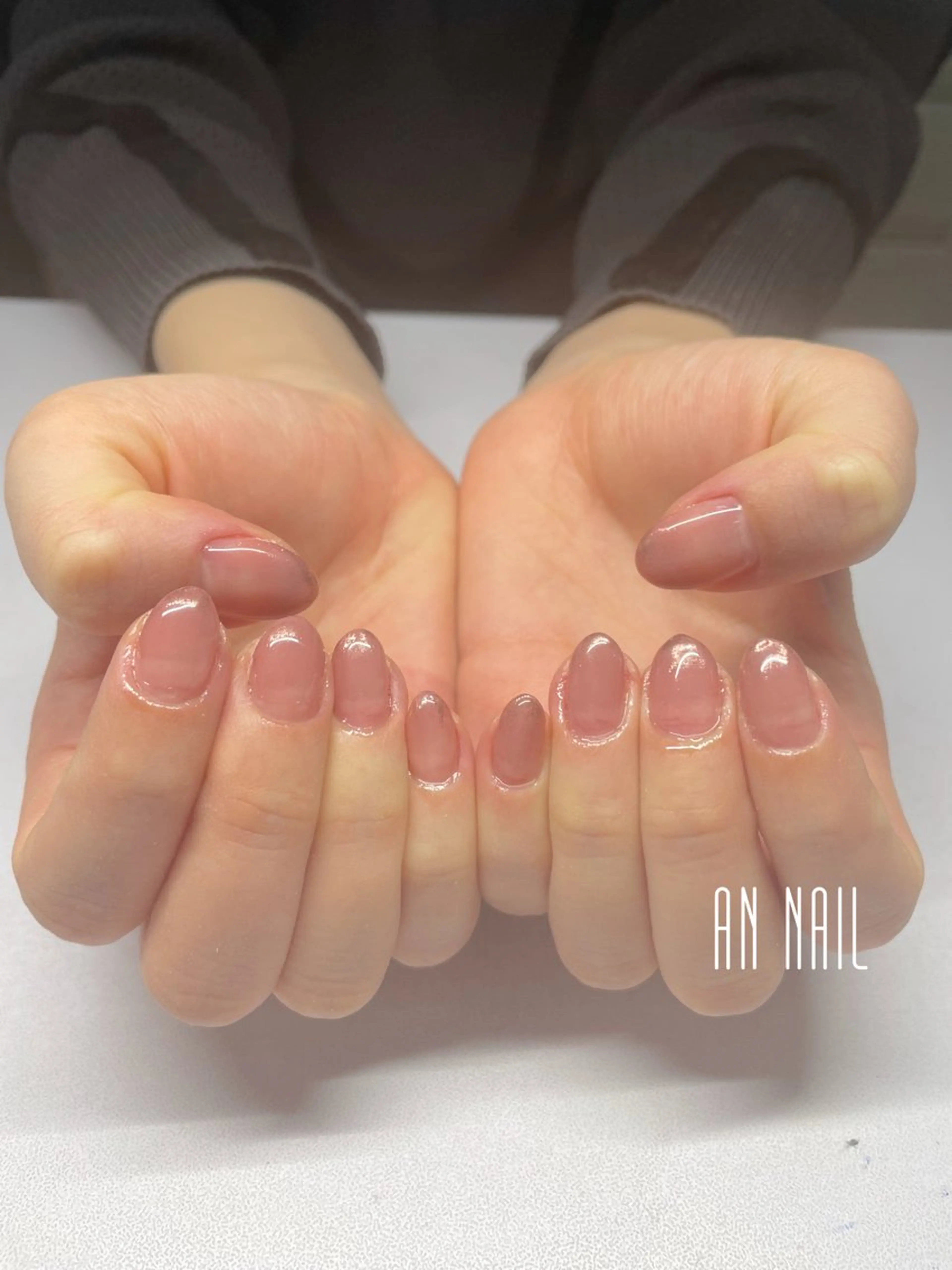ネイル グラデーション ミラーネイル ハンドネイル AN Nailのネイルデザイン