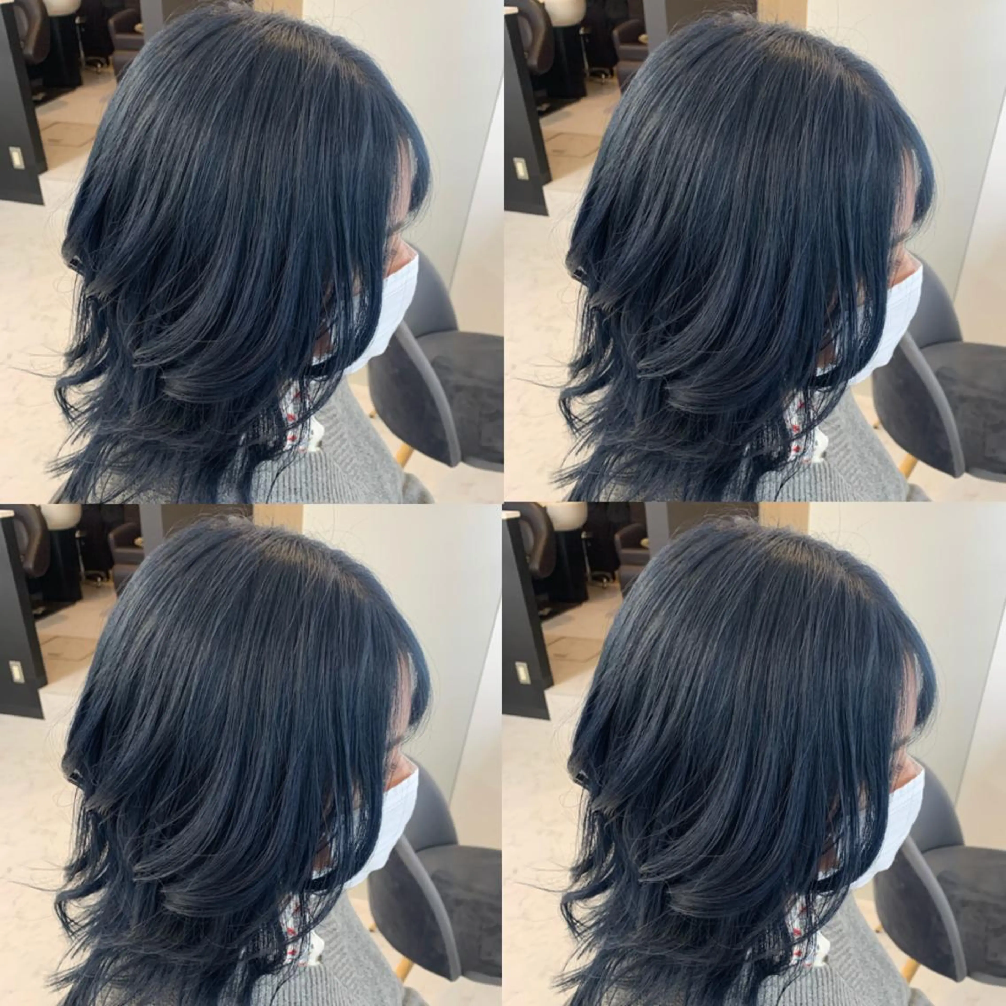 ミディアム カラー ヘアアレンジ ヘアカラー トリートメント 🦋韓国ヘア 坂本 菜摘🦋のヘアスタイル