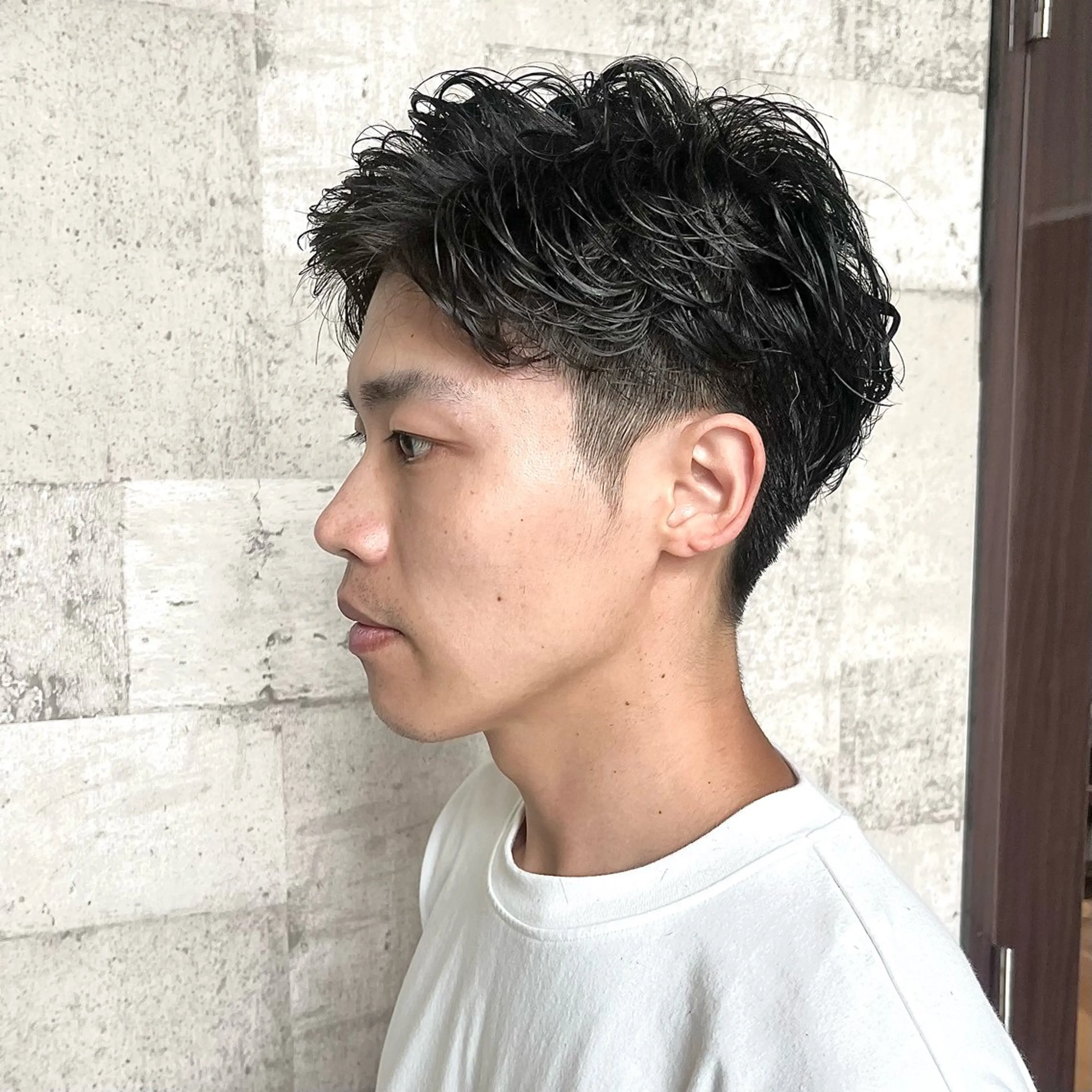 メンズ カット パーマ 北島 遥香🫧インナ ー /ベージュカラーのヘアスタイル