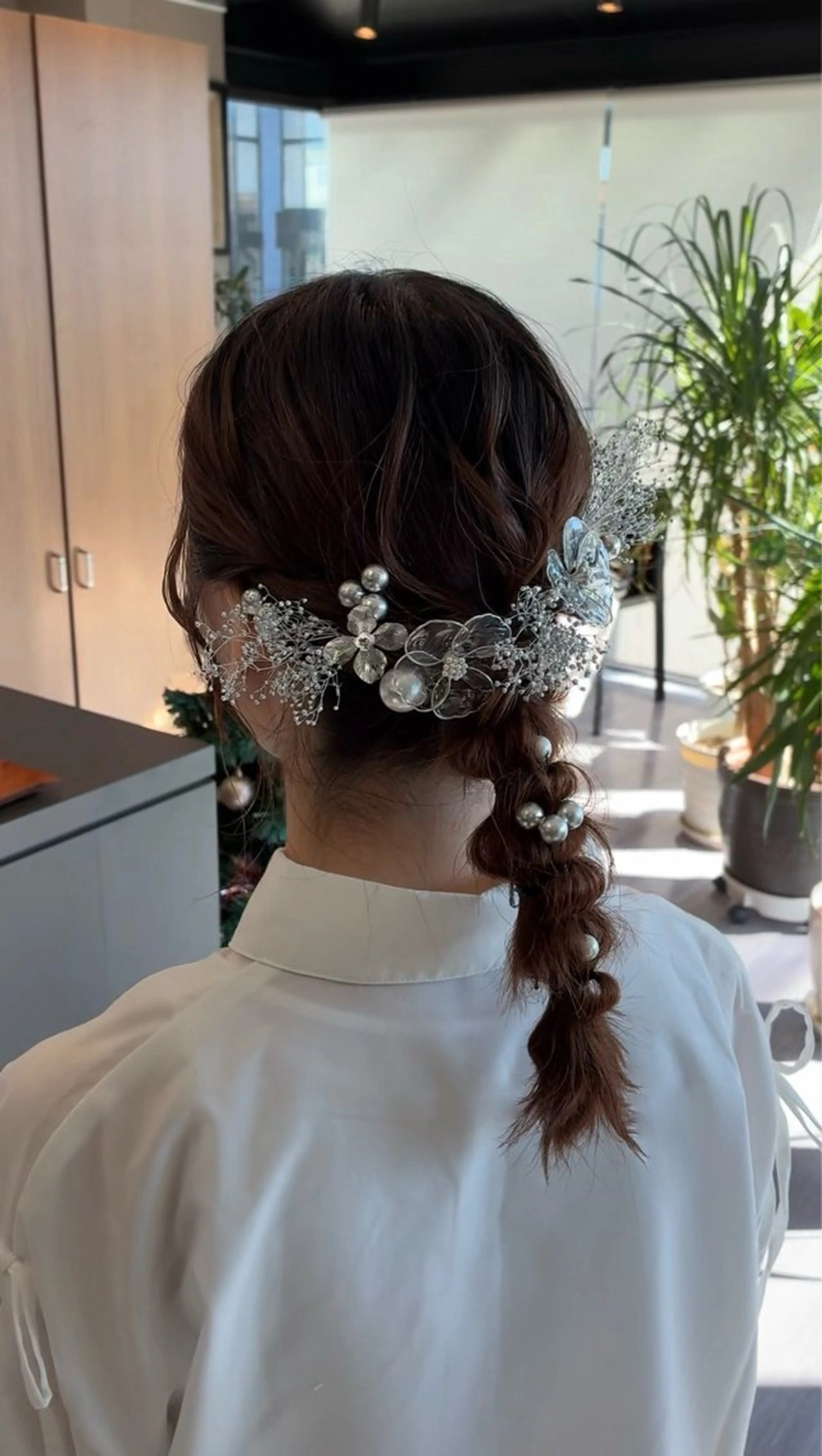 ミディアム ヘアアレンジ 成人式 ヘアセット arika hair make所属・arika もえのヘアスタイル