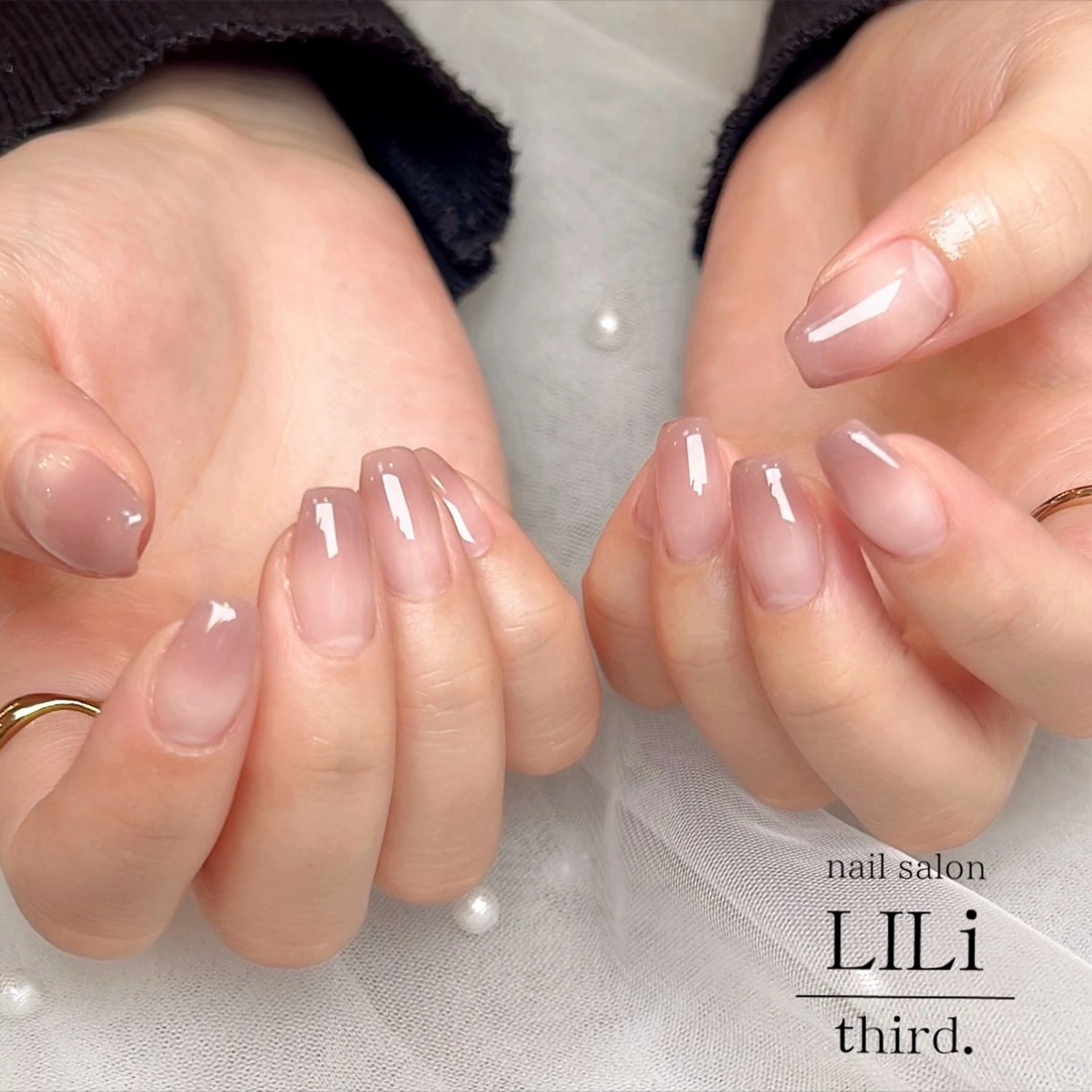 ネイル グラデーション ピンク nail salon LILi third.所属・Saya ᵕ̈*のネイルデザイン