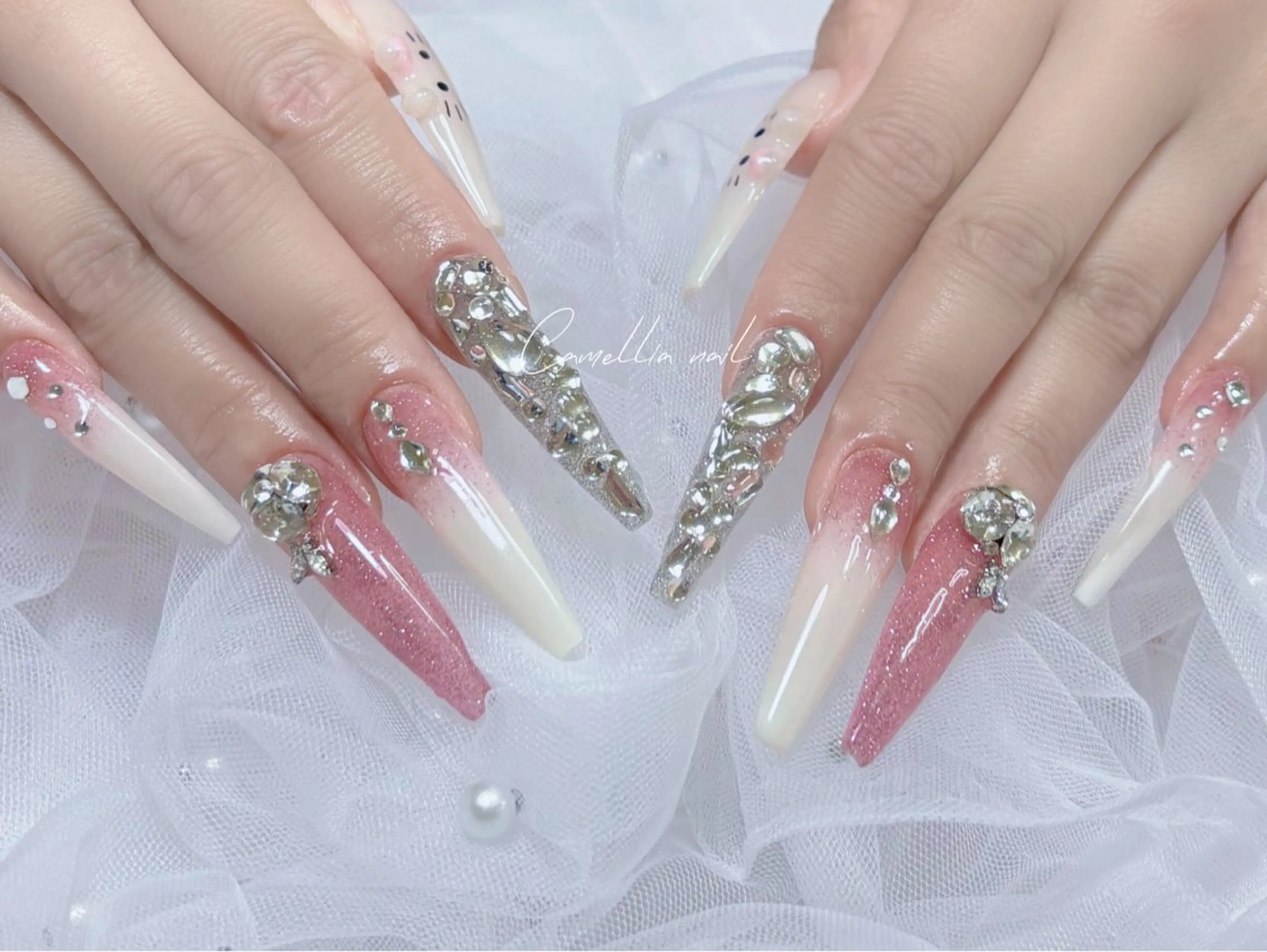 ネイル momoka デザイン長さだしのネイルデザイン