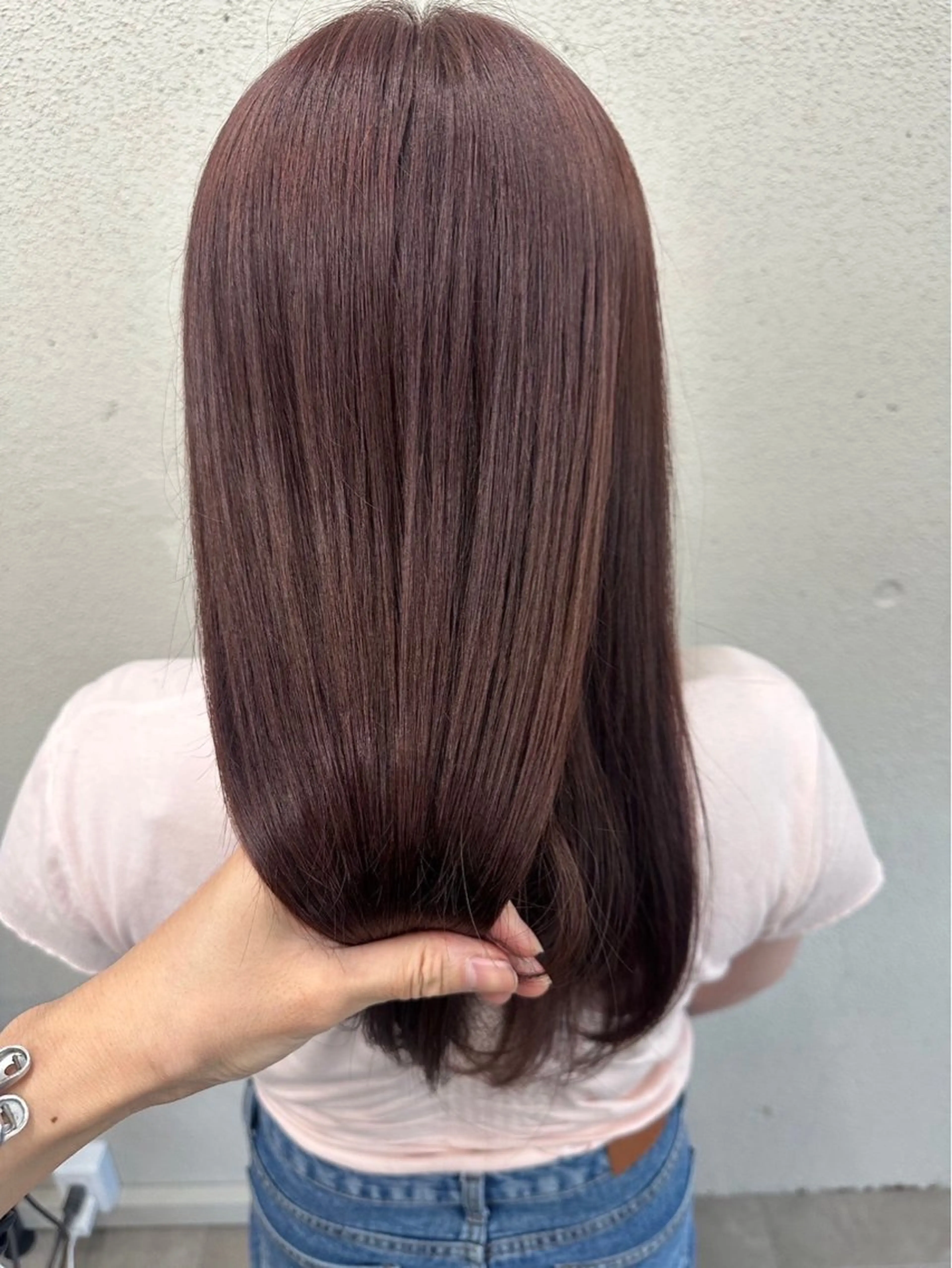 ロング 透明感ダブルカラー/ 諸岡ひばりのヘアスタイル