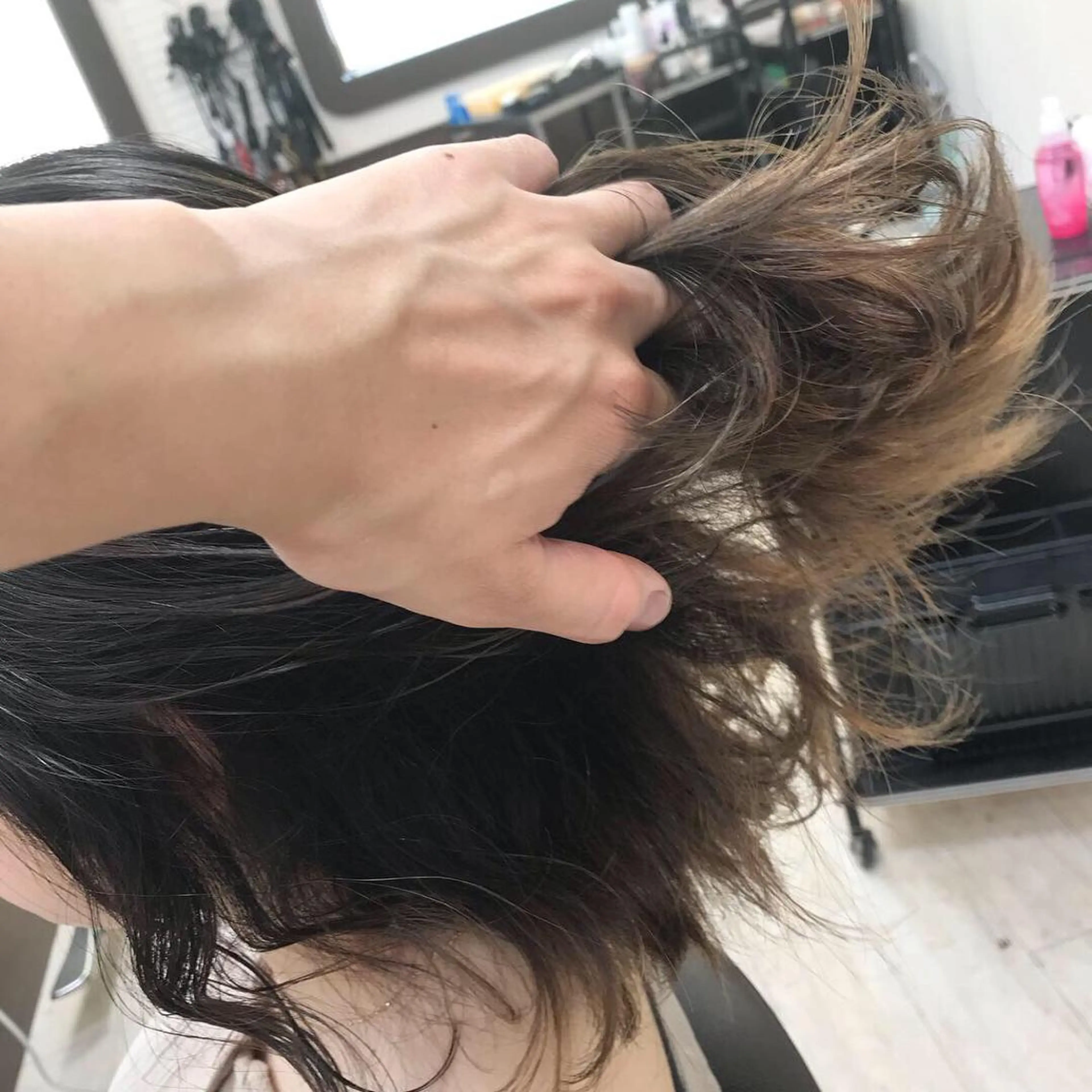 セミロング カラー カット ヘアカラー トリートメント Lien 深井店のヘアスタイル