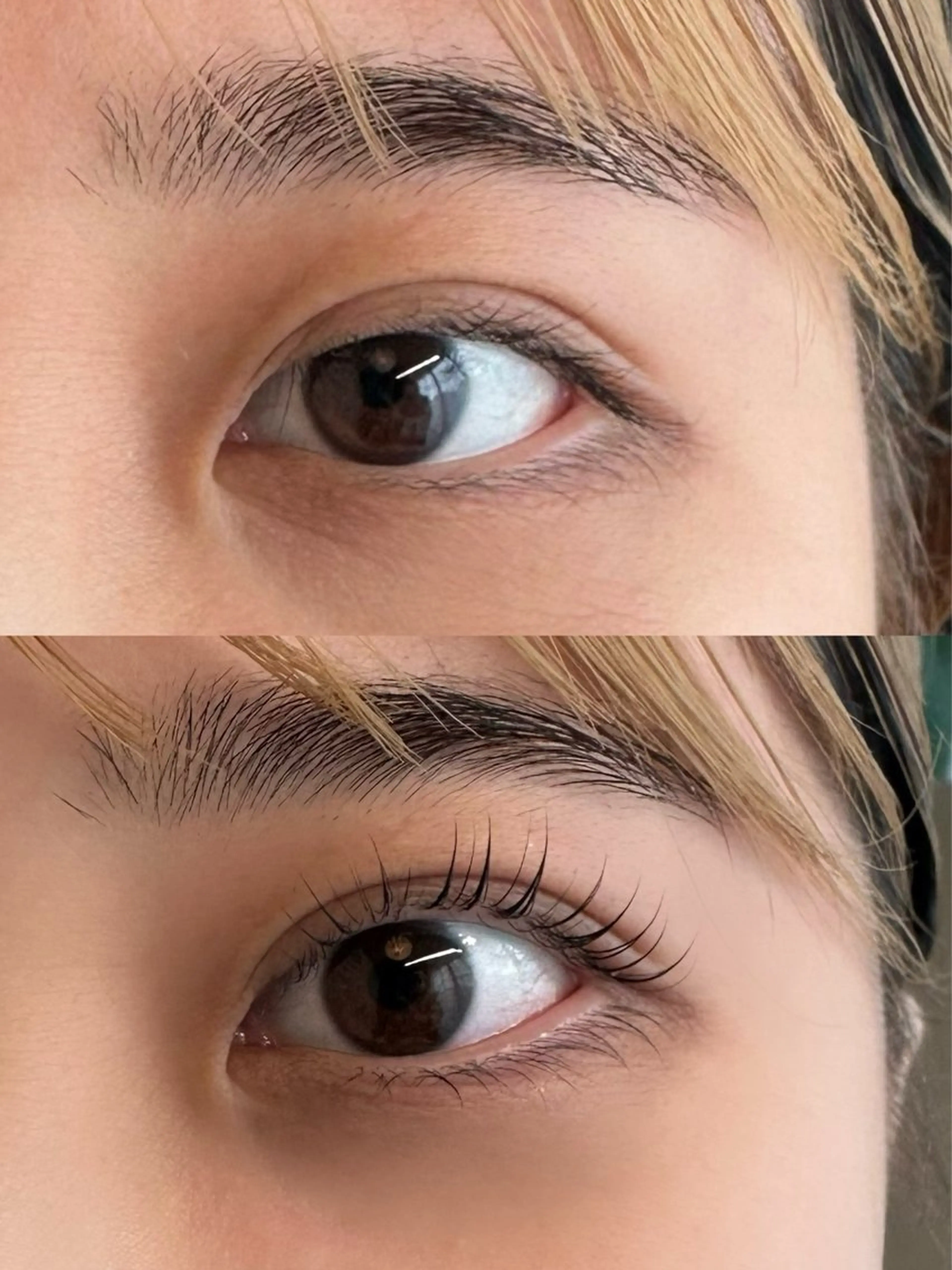 【まつげブラックティント】ダメージレス上まつげパーマの写真