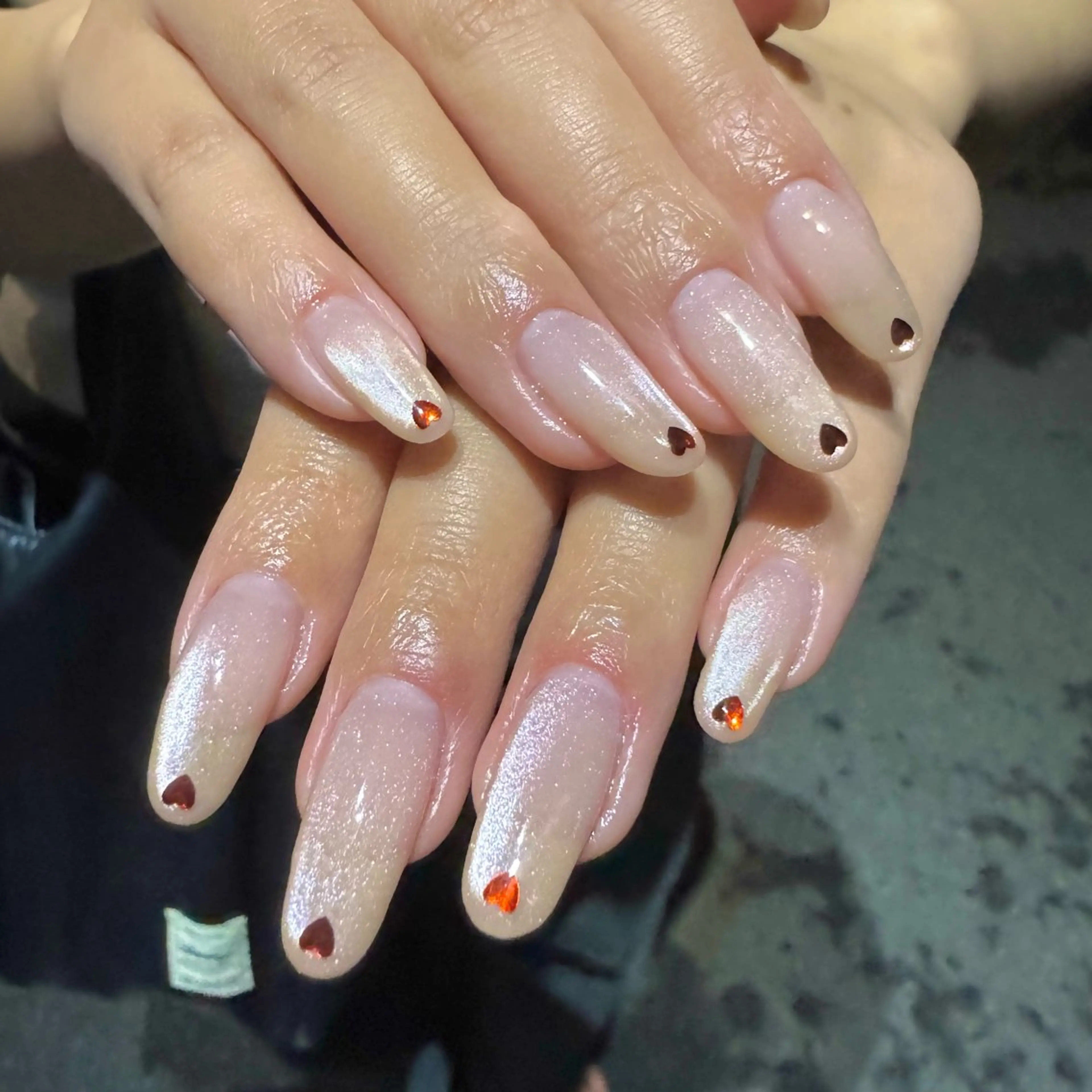 ネイル ハート マグネットネイル Nail Sant Esperanza by SALON DE やす所属・Sant Esperanzaのネイルデザイン