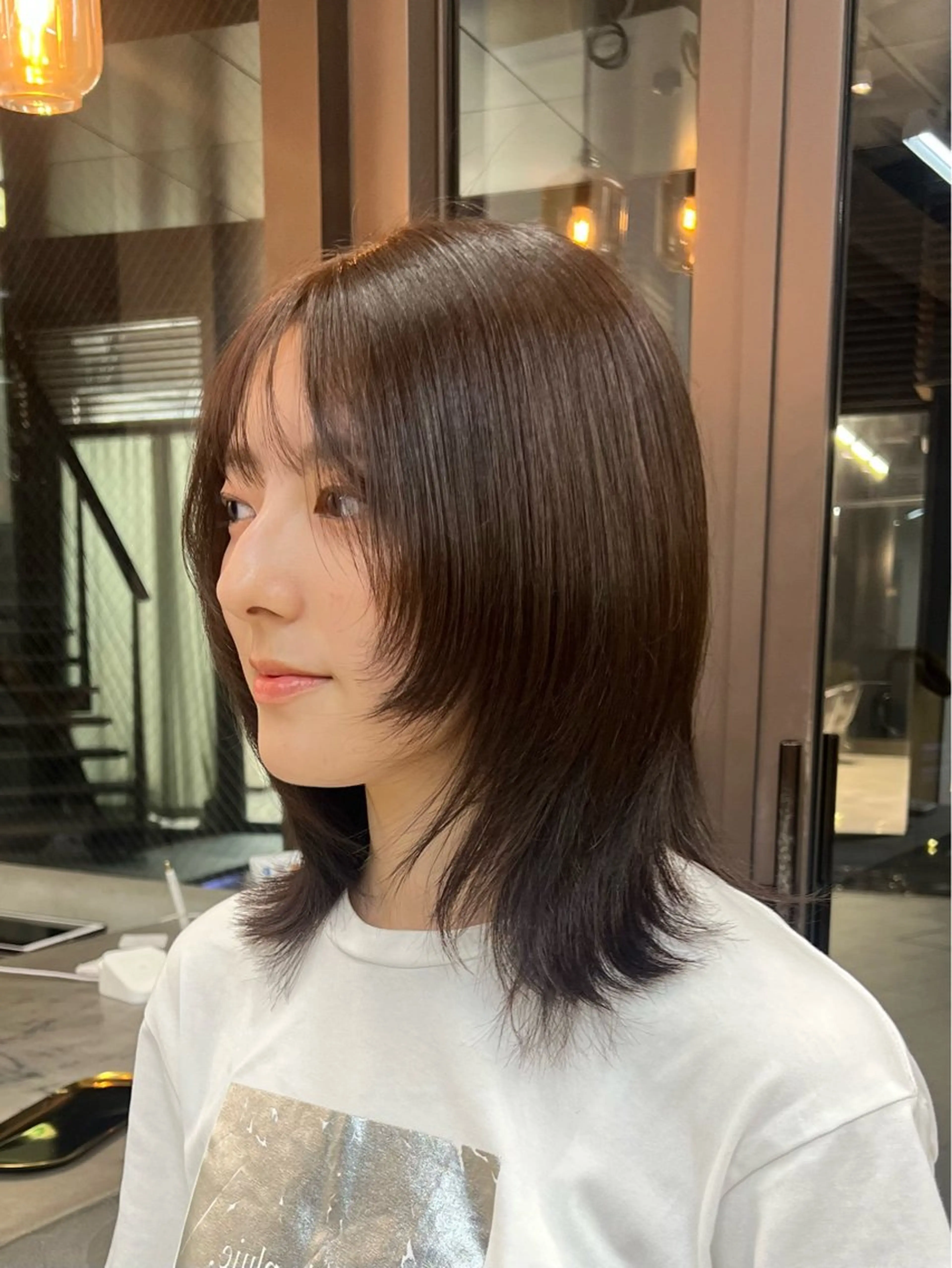 ミディアム ミディアムレイヤー レイヤーカット mee.所属・透明感カラー /あづき⭐️のヘアスタイル