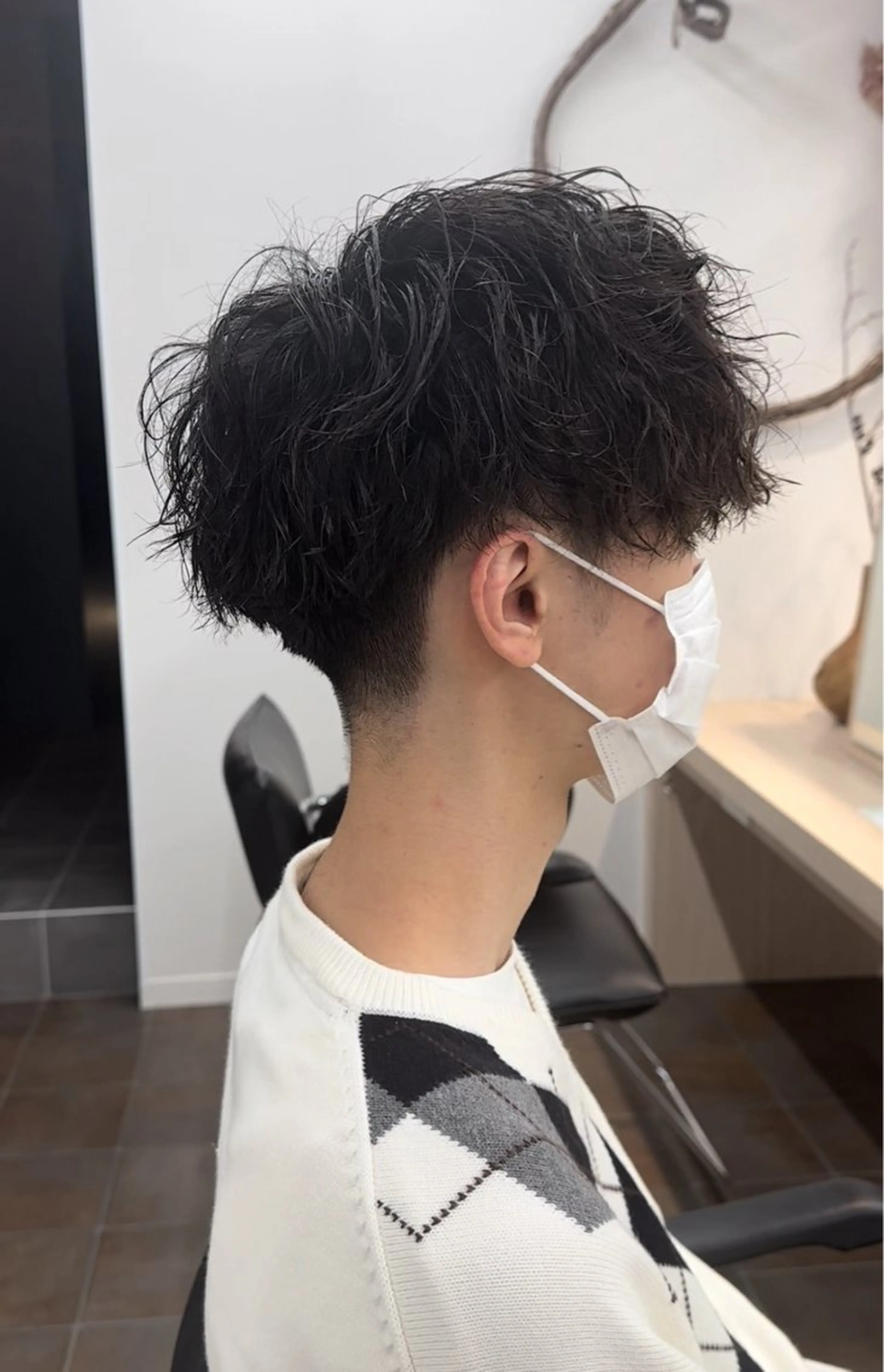 冬限定✨【メンズ】カット+ツイストスパイラルパーマ+頭皮クレンジング+トリートメント¥9900の写真