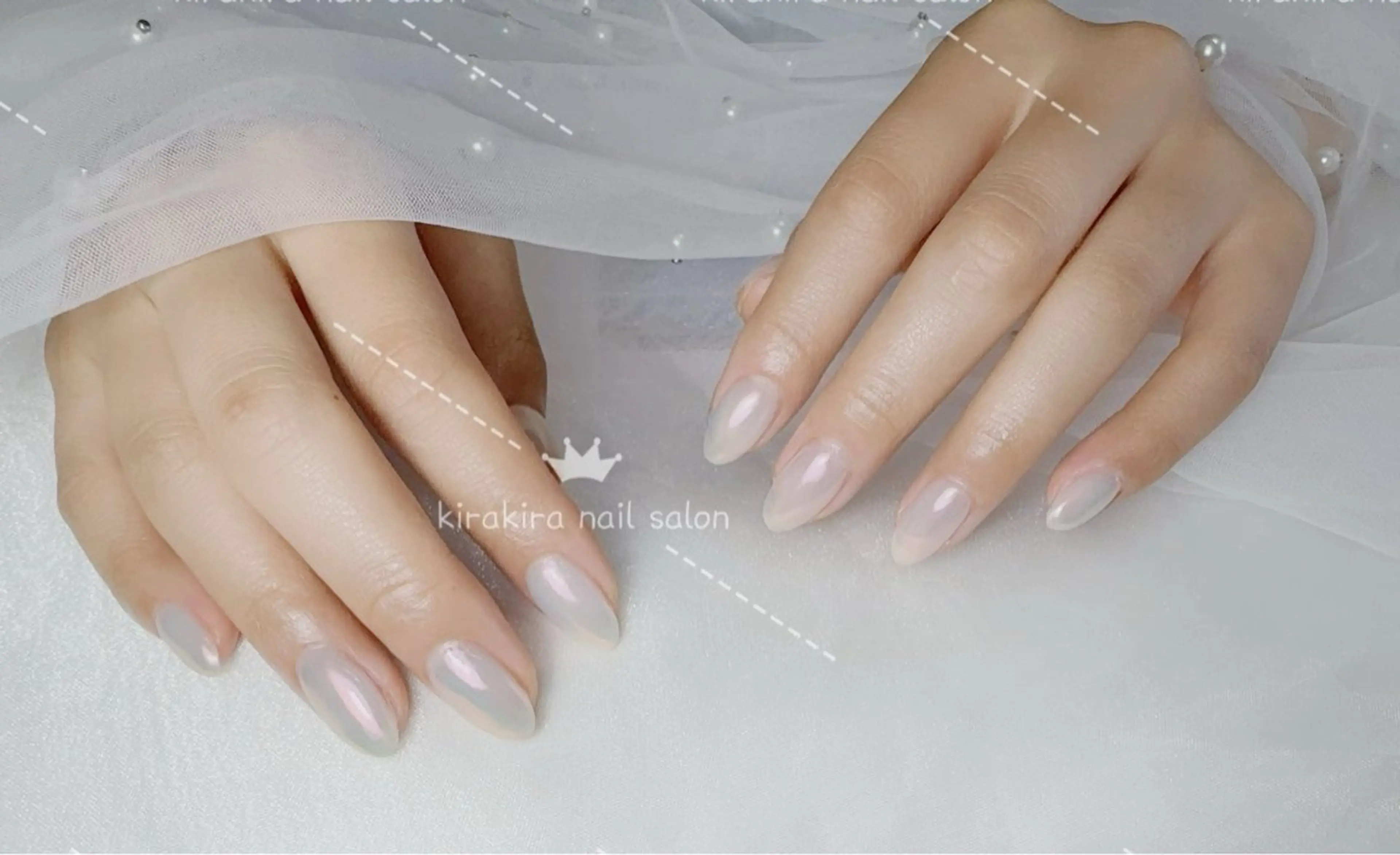 ネイル オーロラネイル フットネイル キラキラネイル 夏ネイル Kirakira Nail salonのネイルデザイン