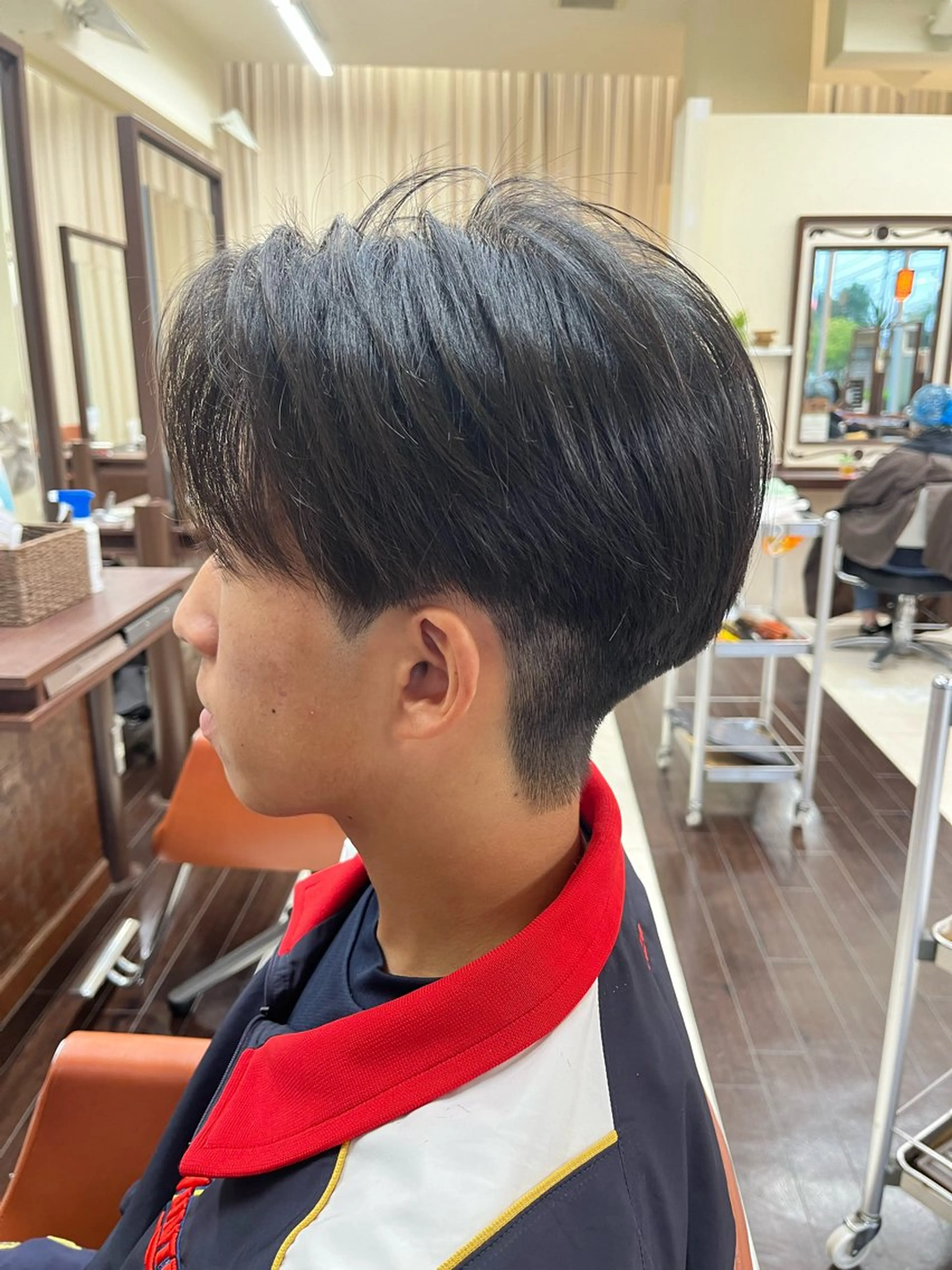 ショート メンズ センターパート AROH  men's cut&men's perm 船橋店所属・🧊メンズ特化🧊 高木航希のヘアスタイル