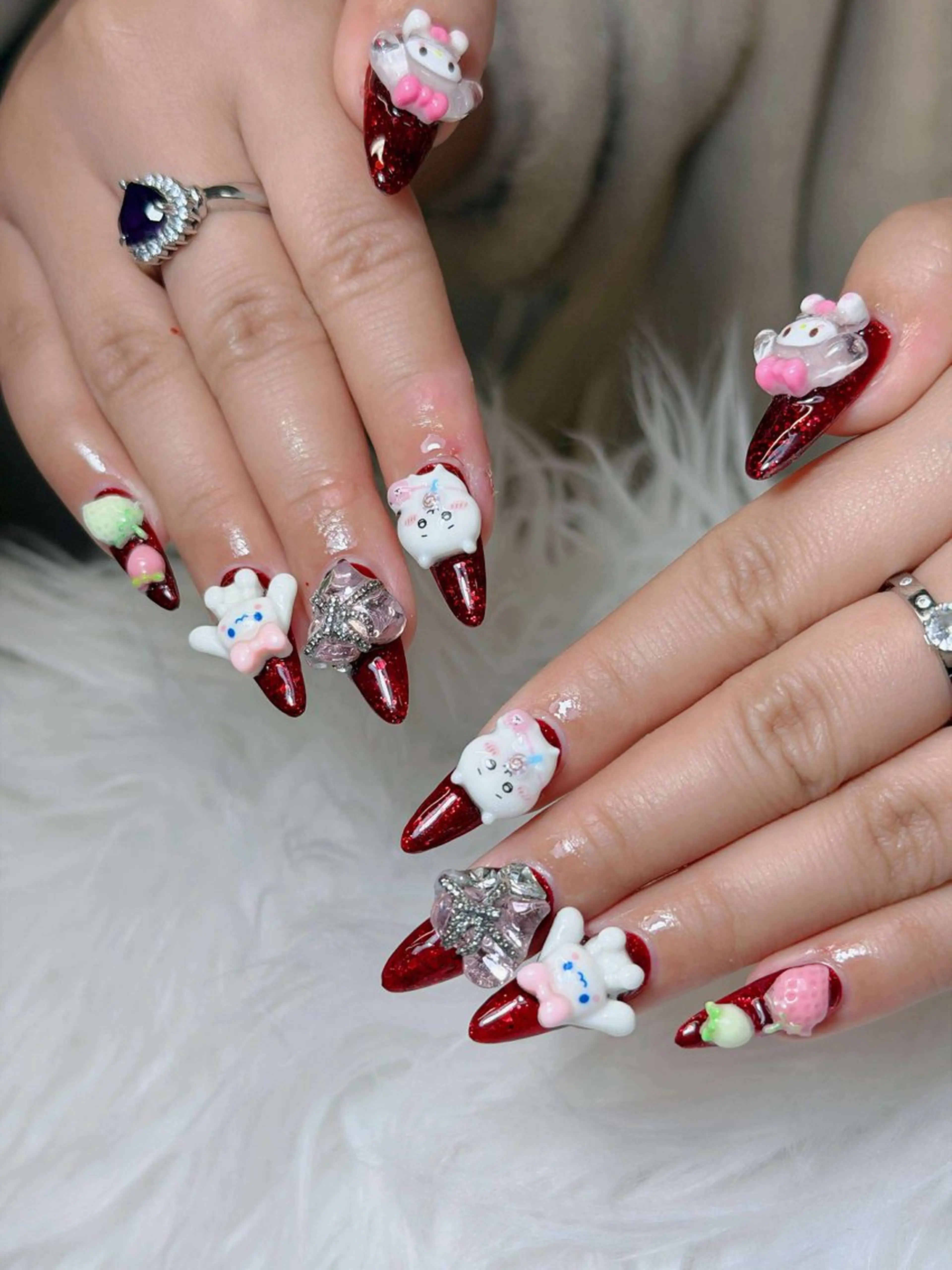 ネイル オーロラネイル チークネイル フットネイル フレンチネイル ハロウィン ハンドネイル Lumi Nail 新大久保3‘のネイルデザイン